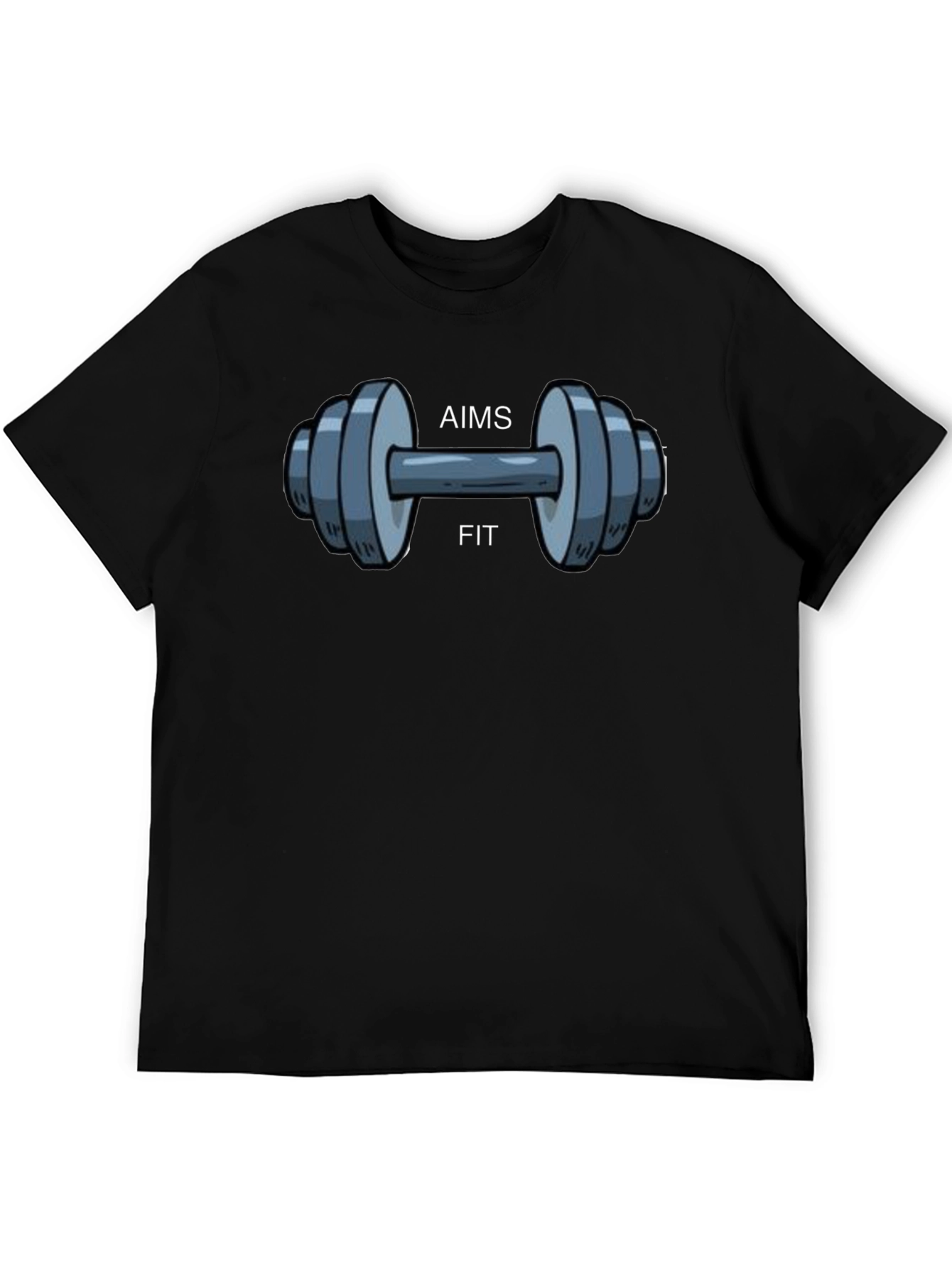 AIMS Fit Black Graphic T-Shirt
