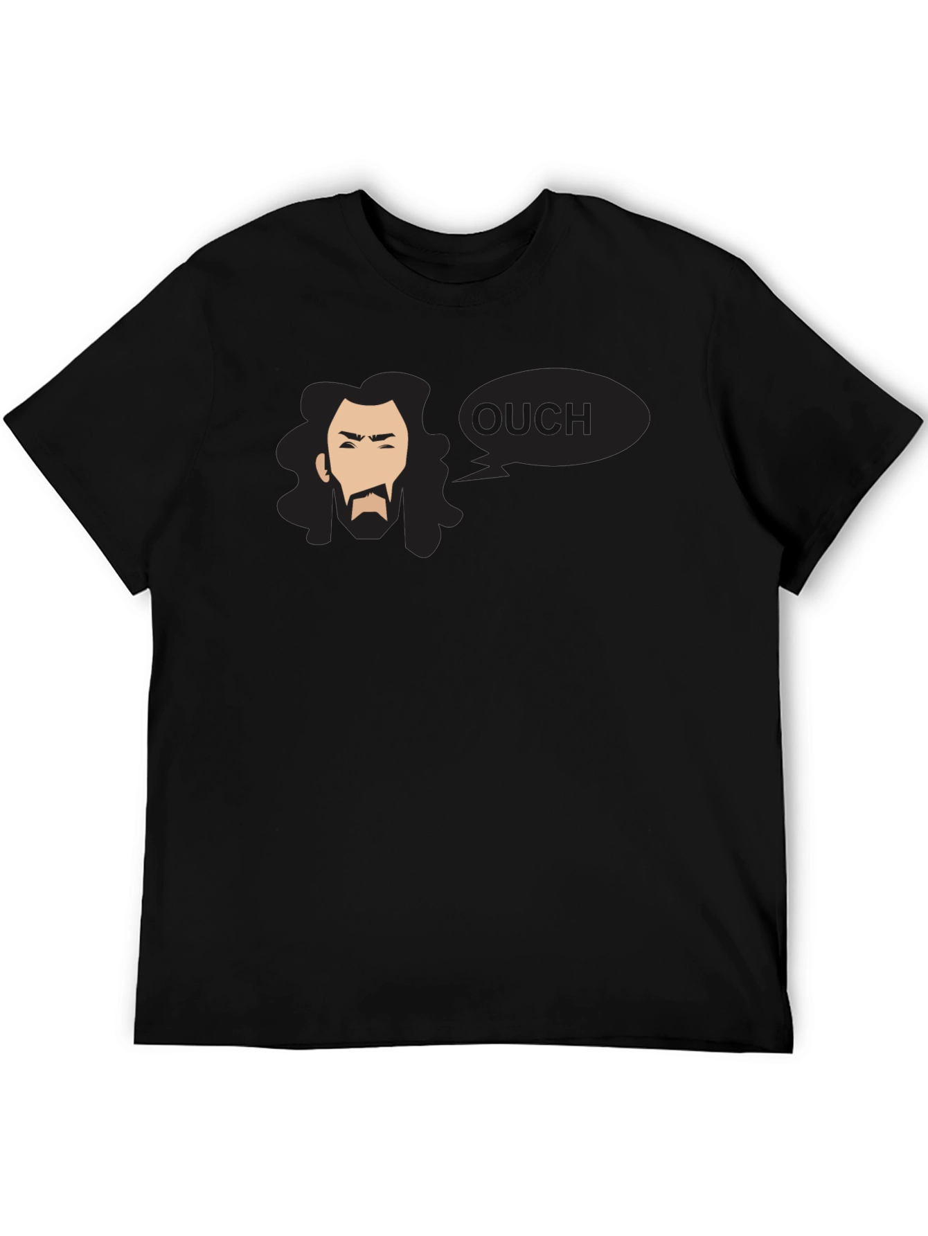 Ouch Graphic Black T-Shirt