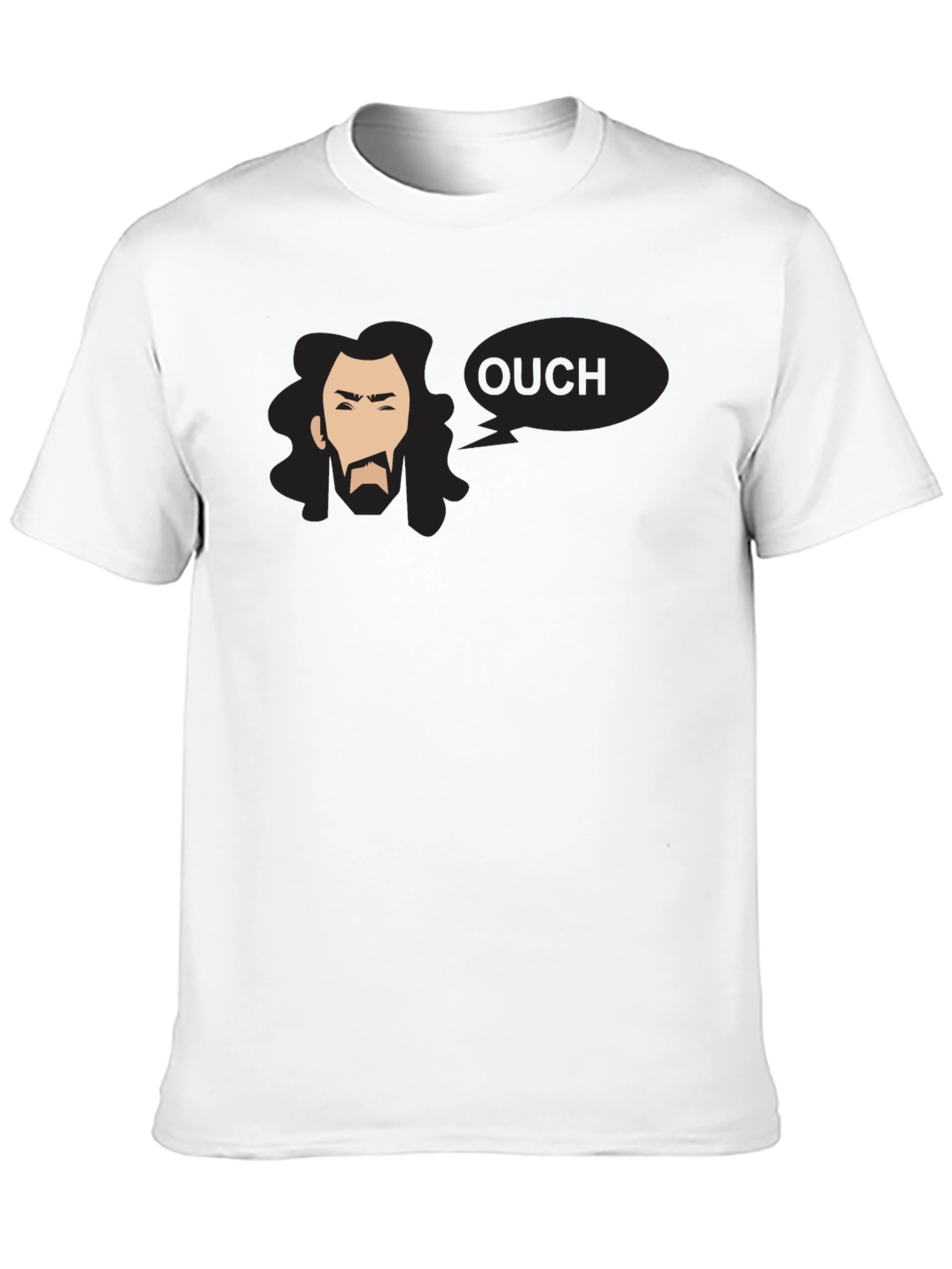 Ouch Graphic Black T-Shirt