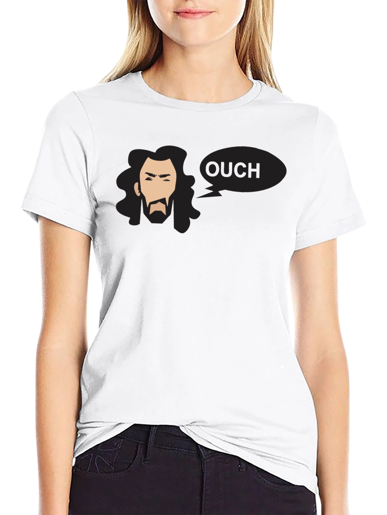 Ouch Graphic Black T-Shirt