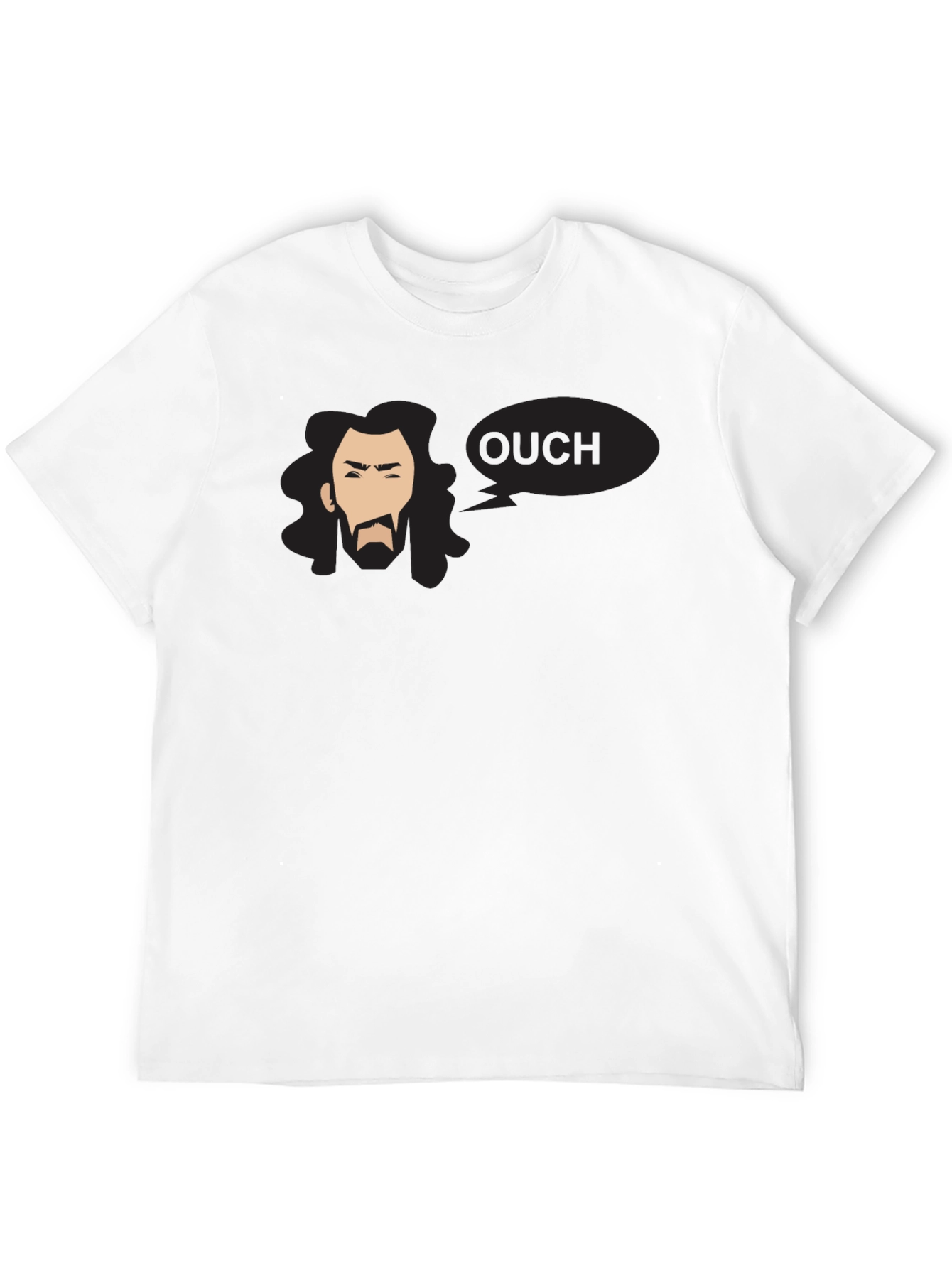 Ouch Graphic Black T-Shirt