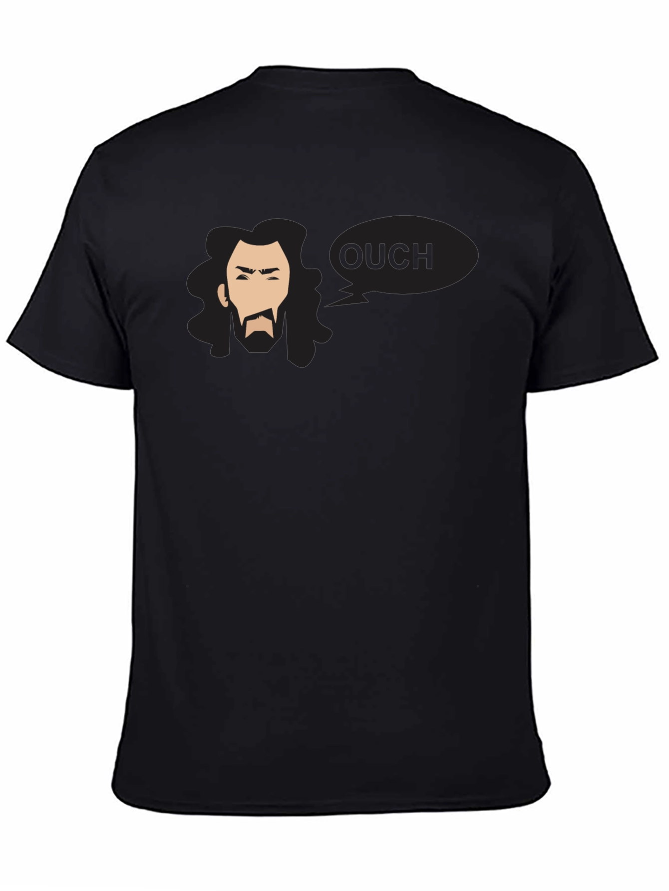 Ouch Graphic Black T-Shirt