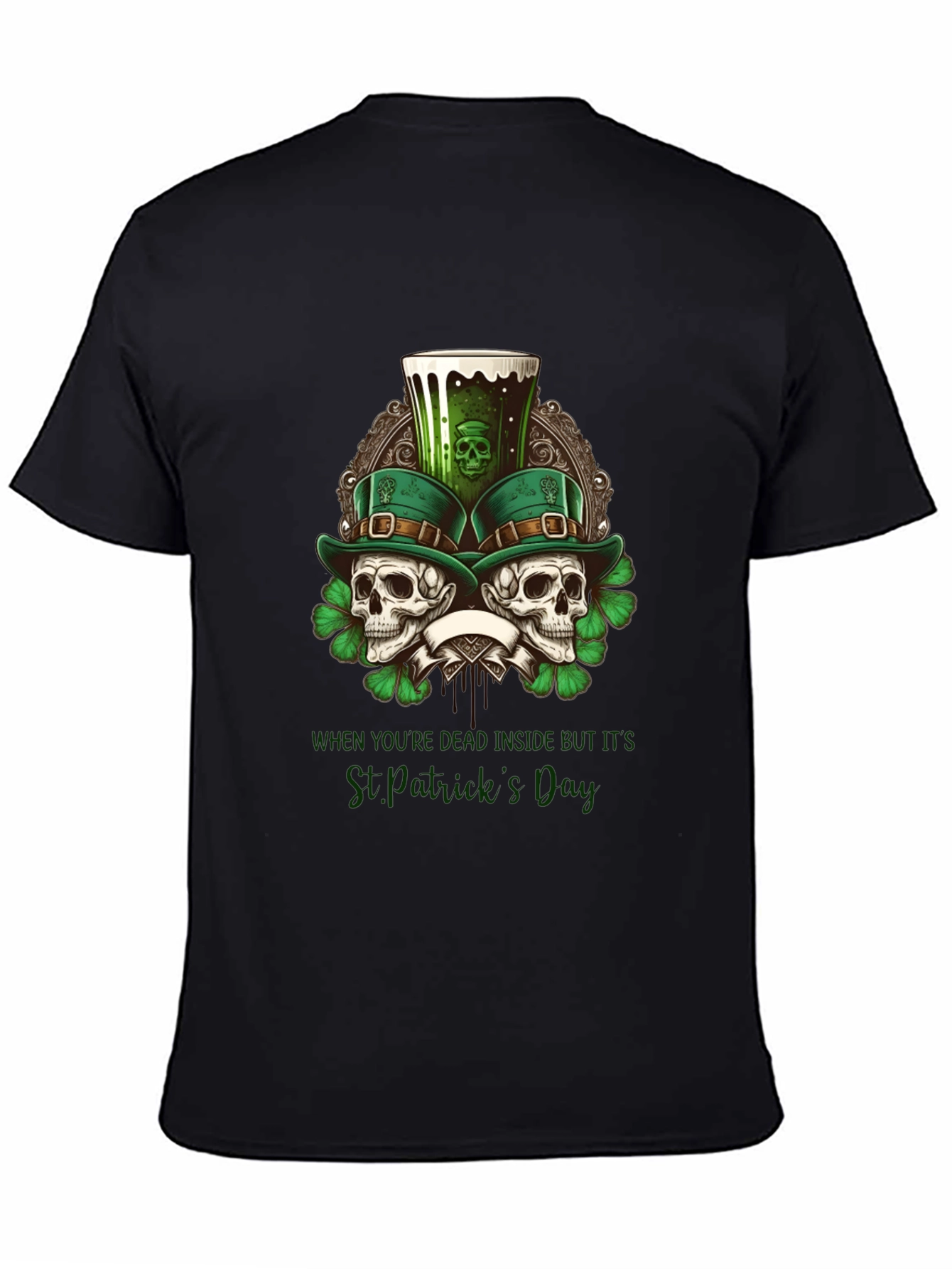St. Patricks Day Skulls T-Shirt