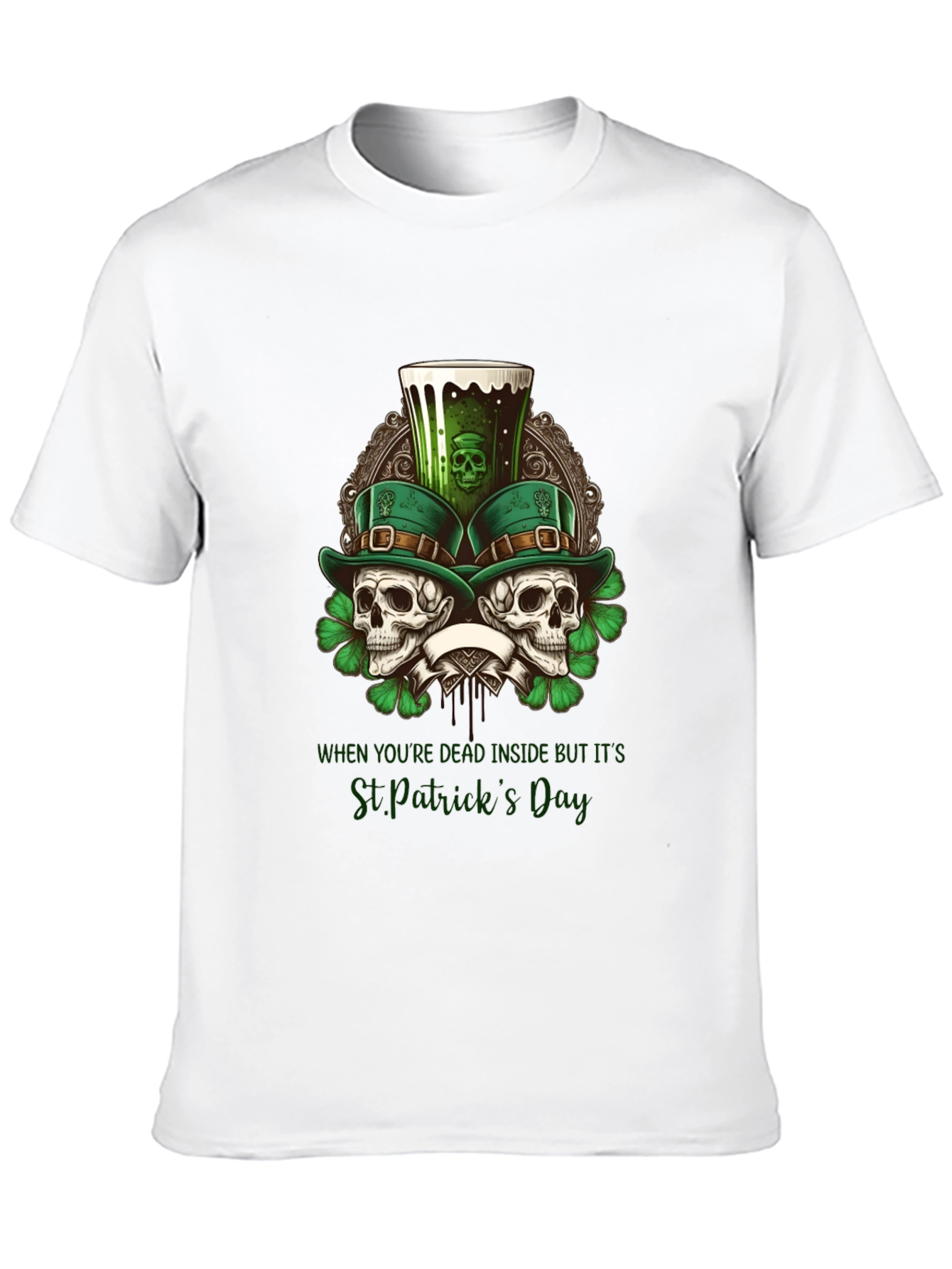 St. Patricks Day Skulls T-Shirt