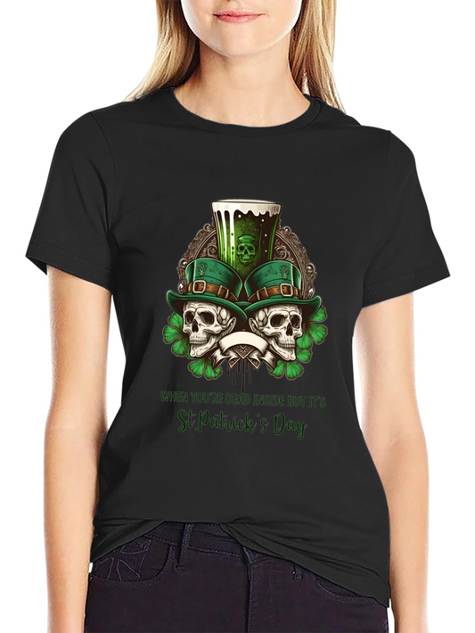 St. Patricks Day Skulls T-Shirt