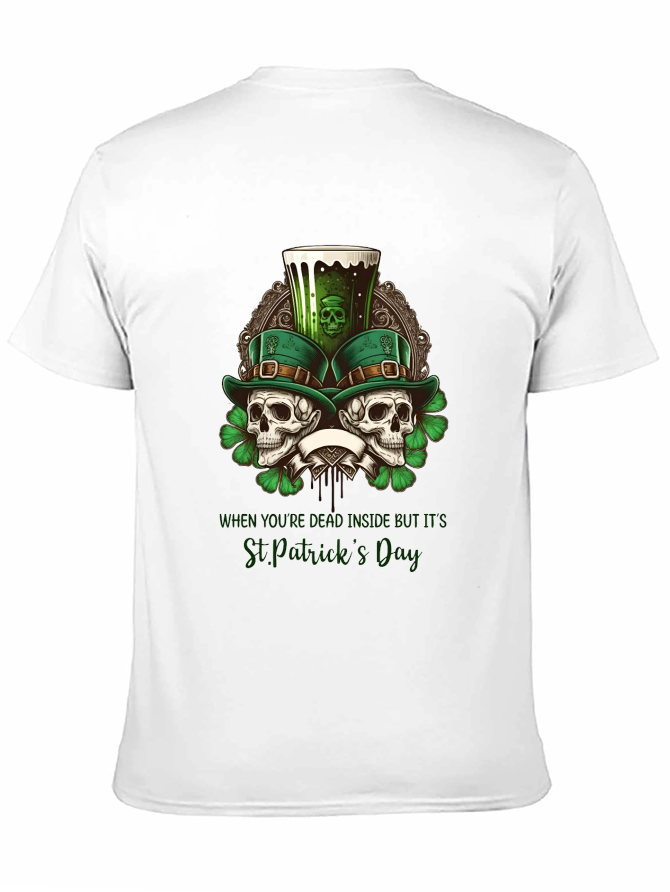 St. Patricks Day Skulls T-Shirt
