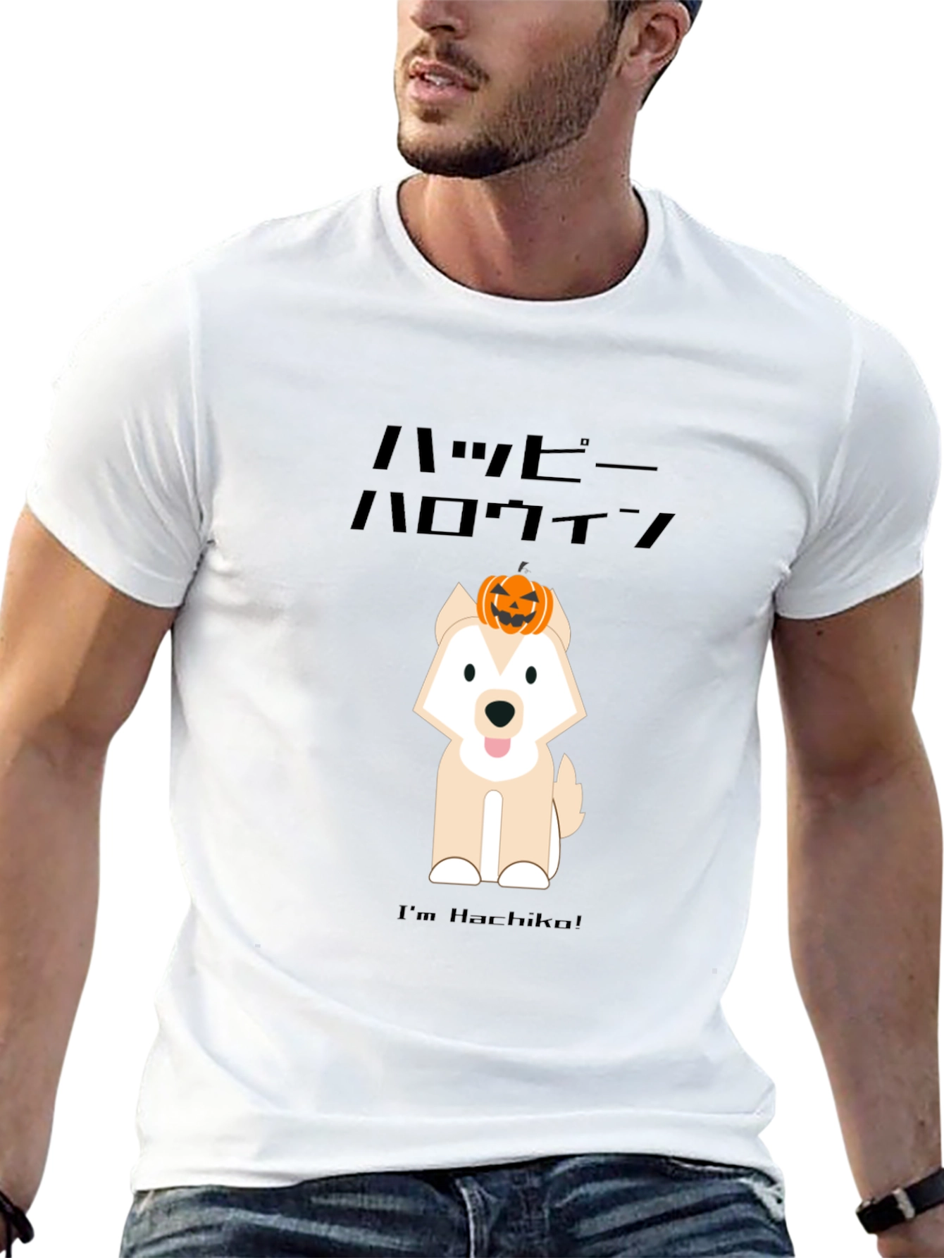 Halloween Hachiko Dog T-Shirt