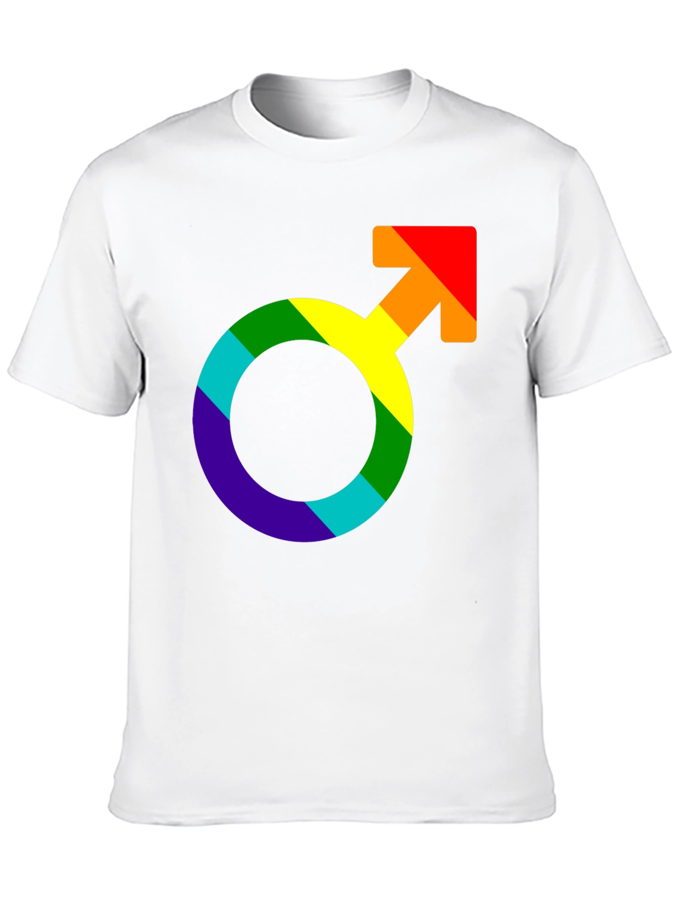 Rainbow Pride Symbol Black T-Shirt