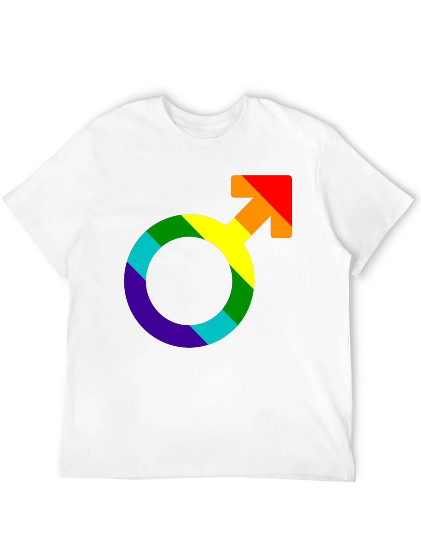 Rainbow Pride Symbol Black T-Shirt