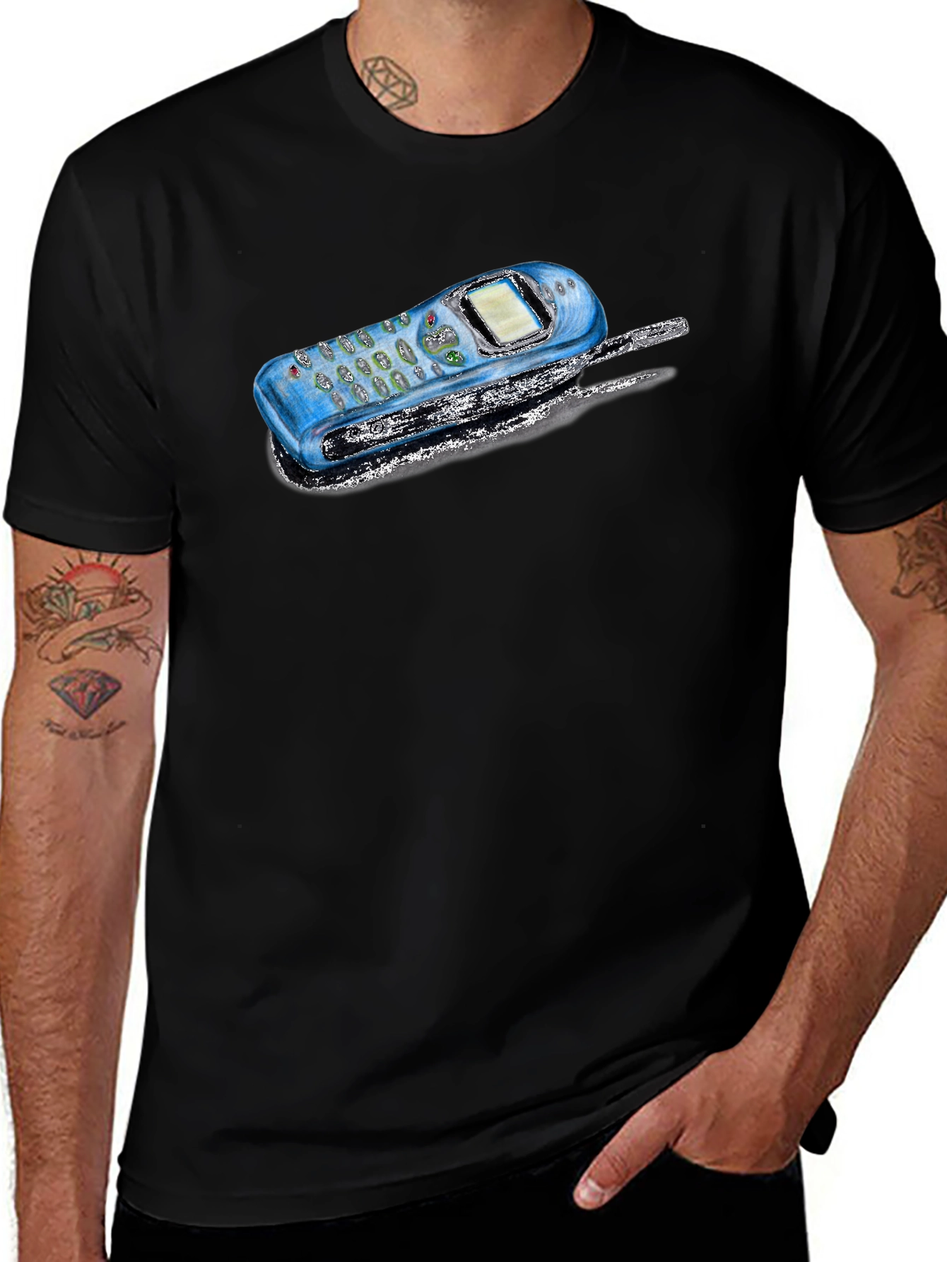 Retro Phone Graphic T-Shirt