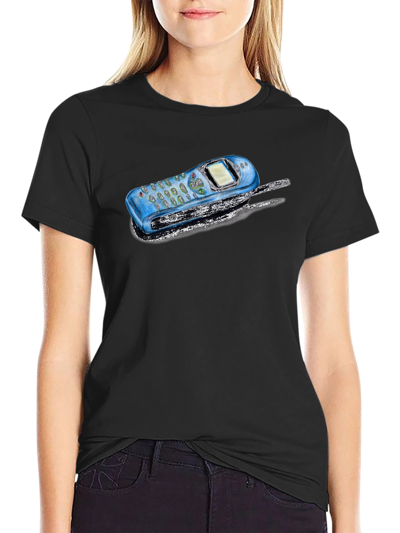 Retro Phone Graphic T-Shirt
