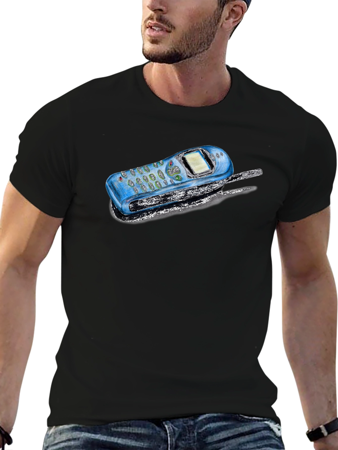 Retro Phone Graphic T-Shirt