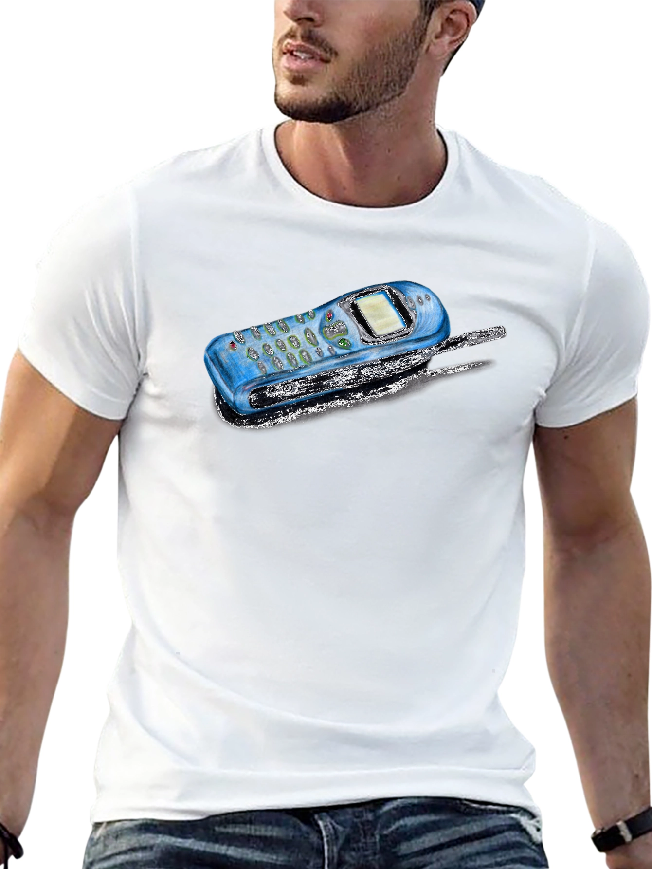 Retro Phone Graphic T-Shirt
