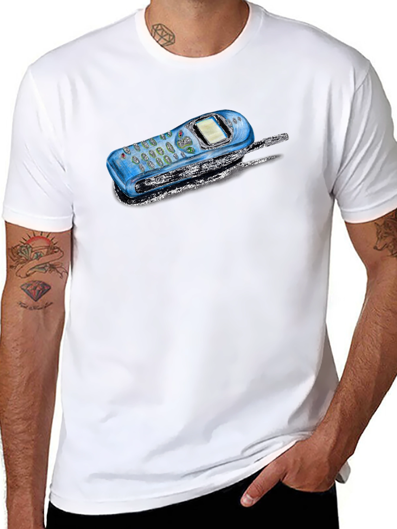 Retro Phone Graphic T-Shirt