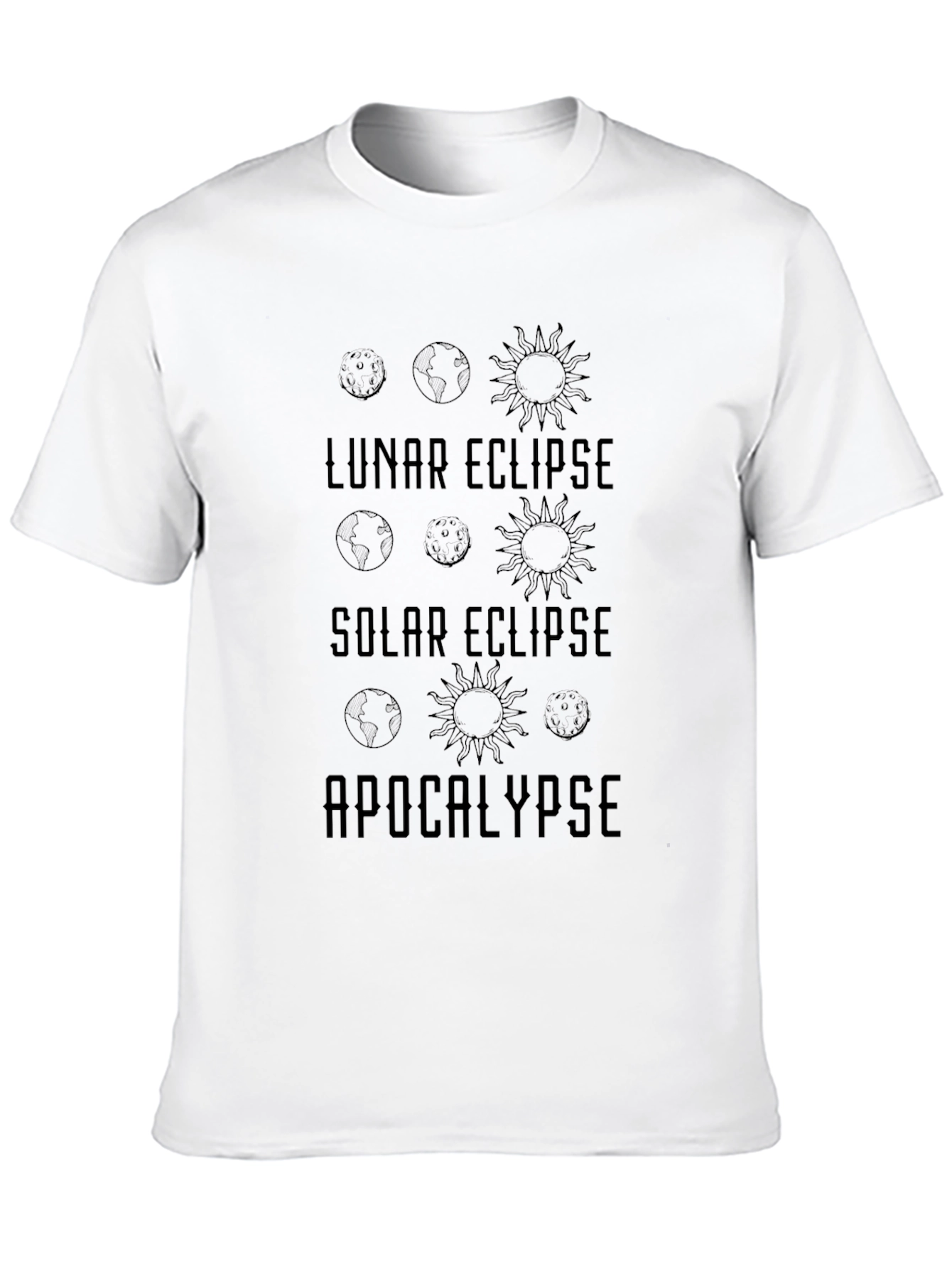 Lunar Solar Eclipse Apocalypse Graphic T-Shirt