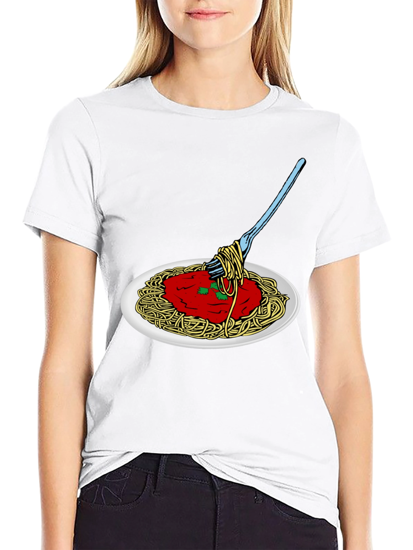 Spaghetti Graphic Tee - Foodie T-Shirt
