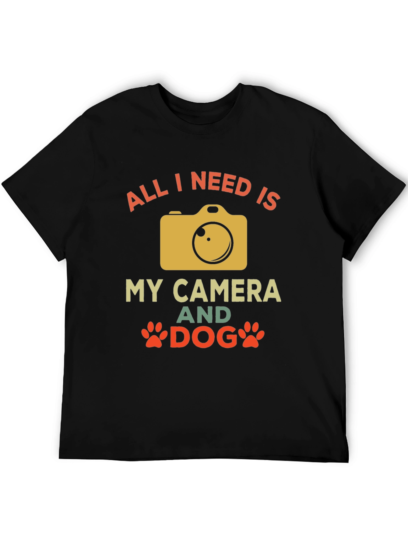 Camera and Dog Graphic Tee
