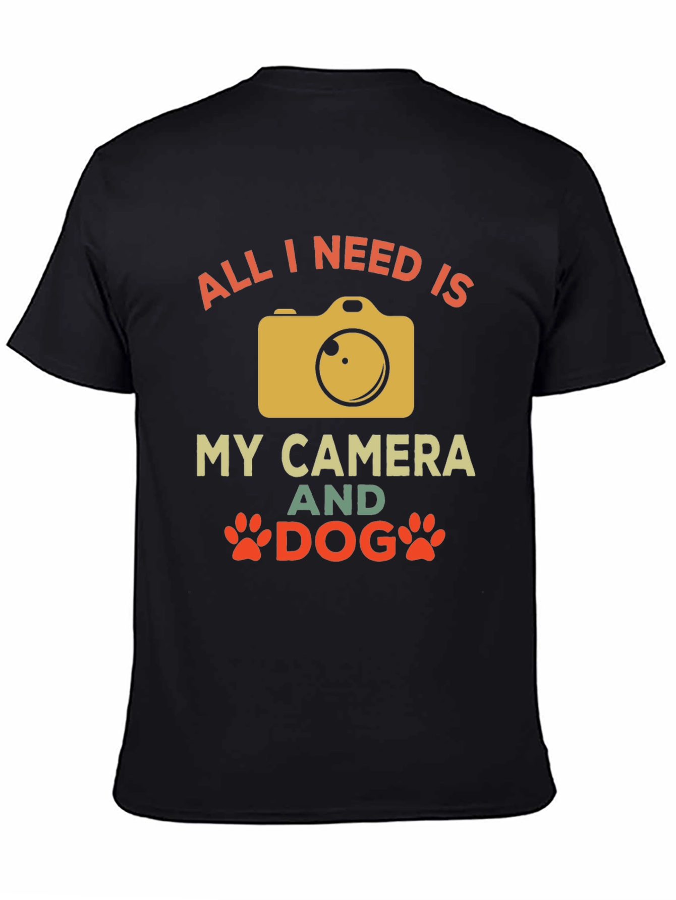 Camera and Dog Graphic Tee