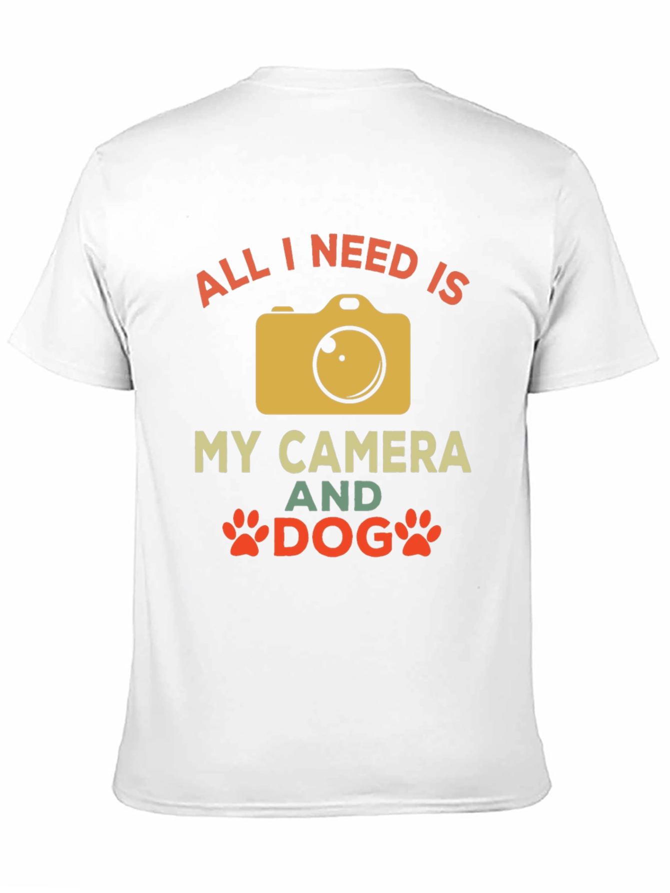 Camera and Dog Graphic Tee