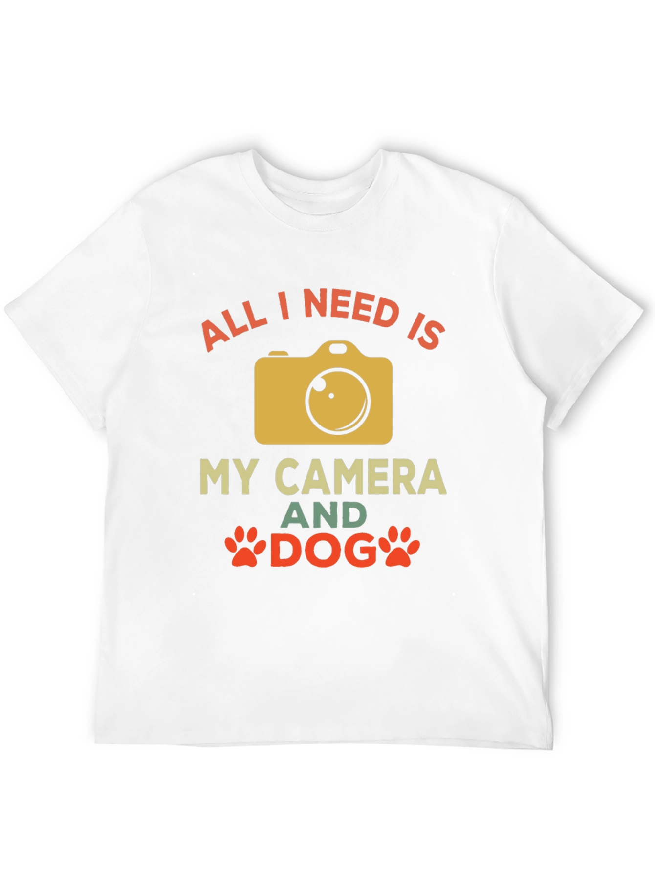 Camera and Dog Graphic Tee