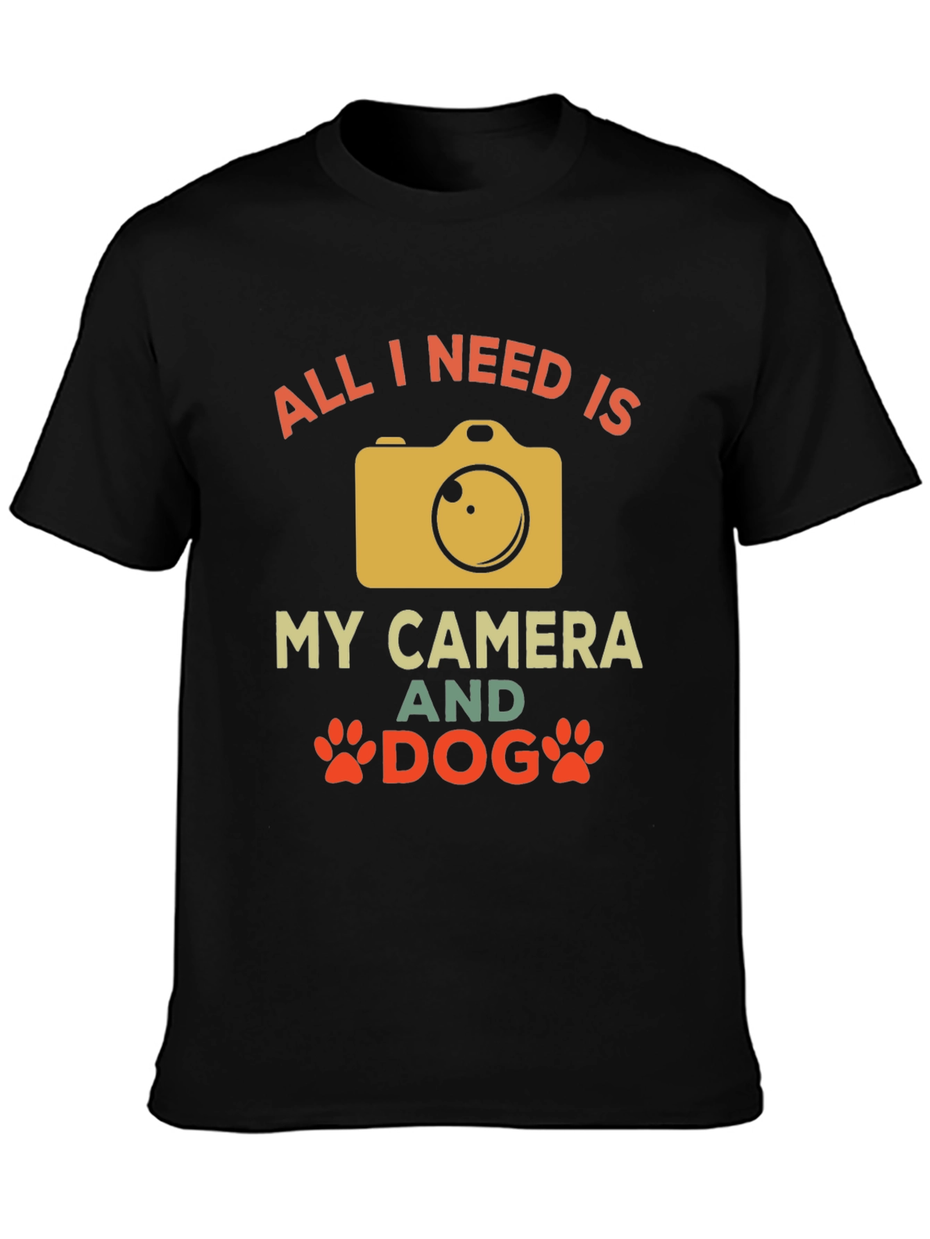 Camera and Dog Graphic Tee