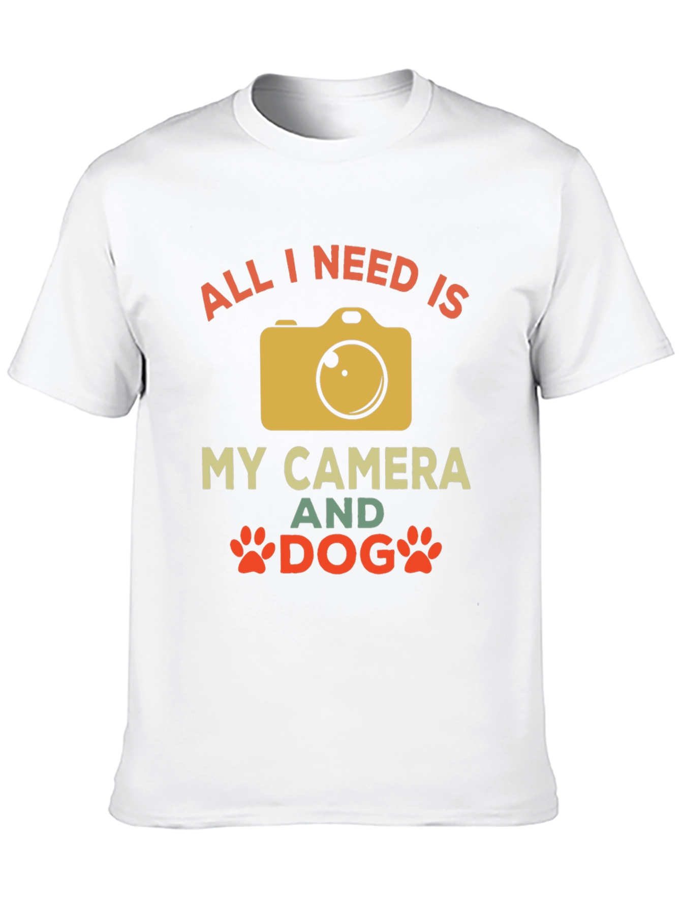 Camera and Dog Graphic Tee