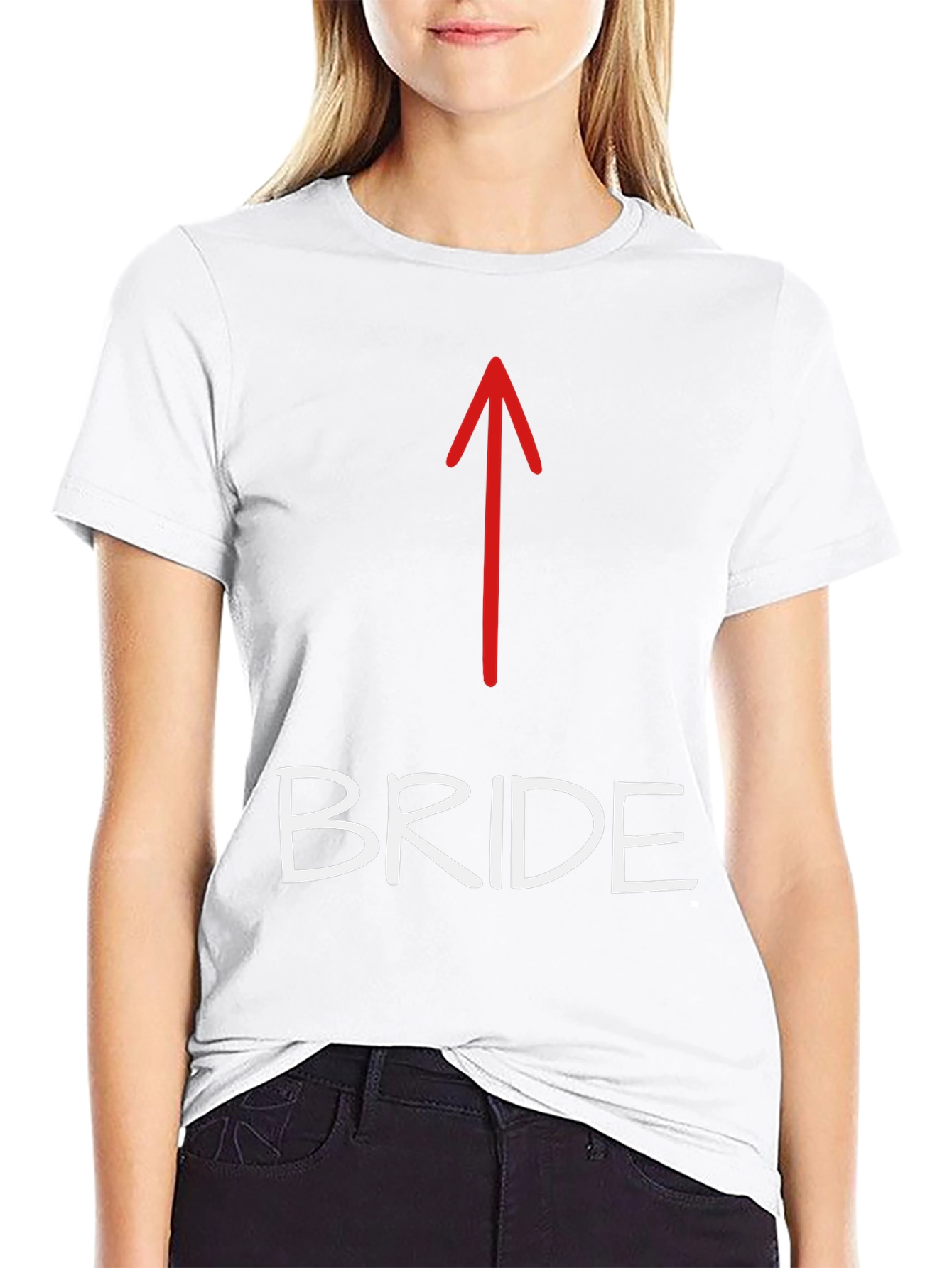 Bride Arrow Novelty T-Shirt - Wedding Party Apparel