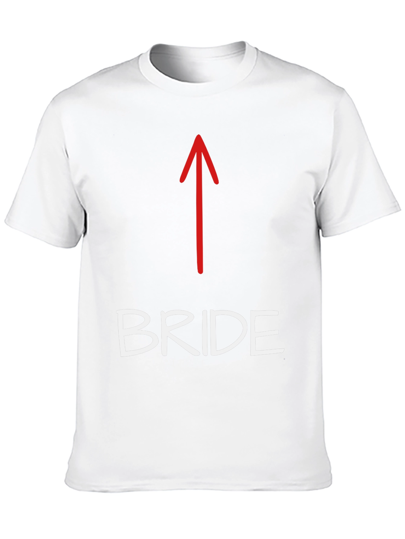 Bride Arrow Novelty T-Shirt - Wedding Party Apparel