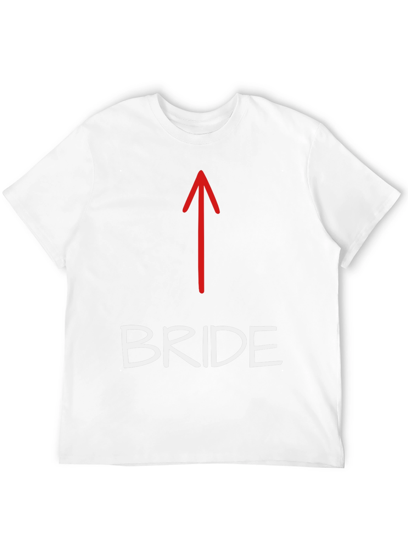Bride Arrow Novelty T-Shirt - Wedding Party Apparel