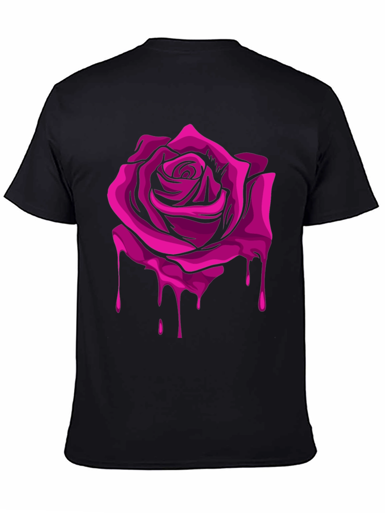 Rose Drip Graphic Tee - Modern Streetwear
