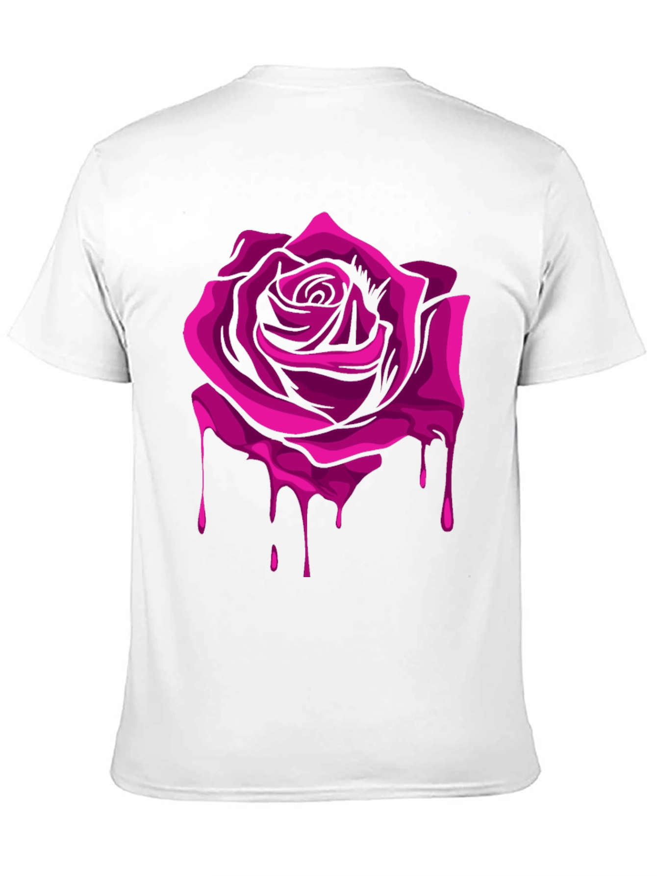 Rose Drip Graphic Tee - Modern Streetwear