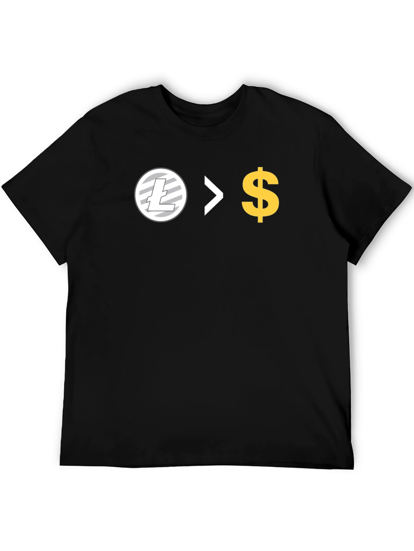 Litecoin > Dollar Black T-Shirt