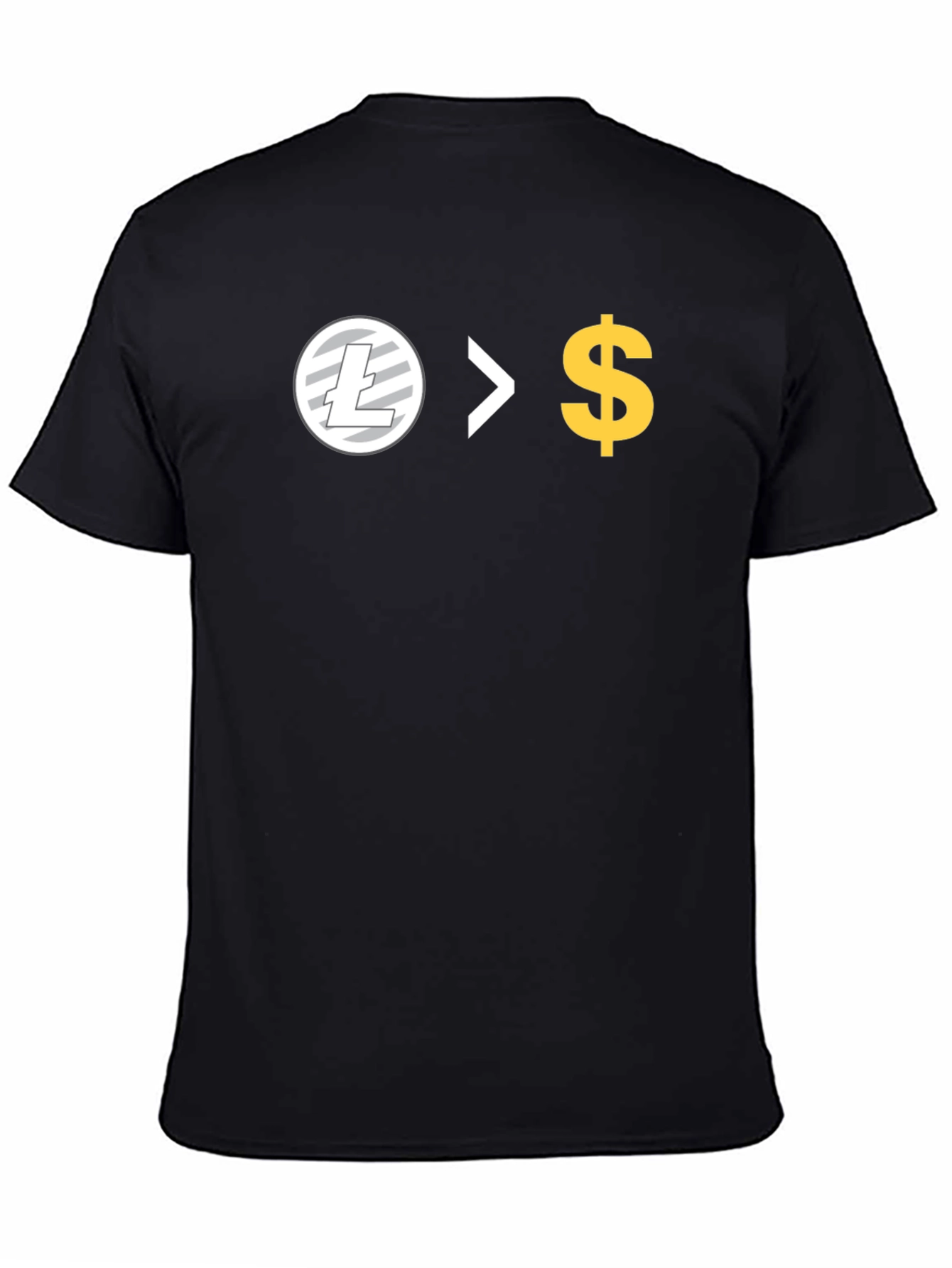 Litecoin > Dollar Black T-Shirt