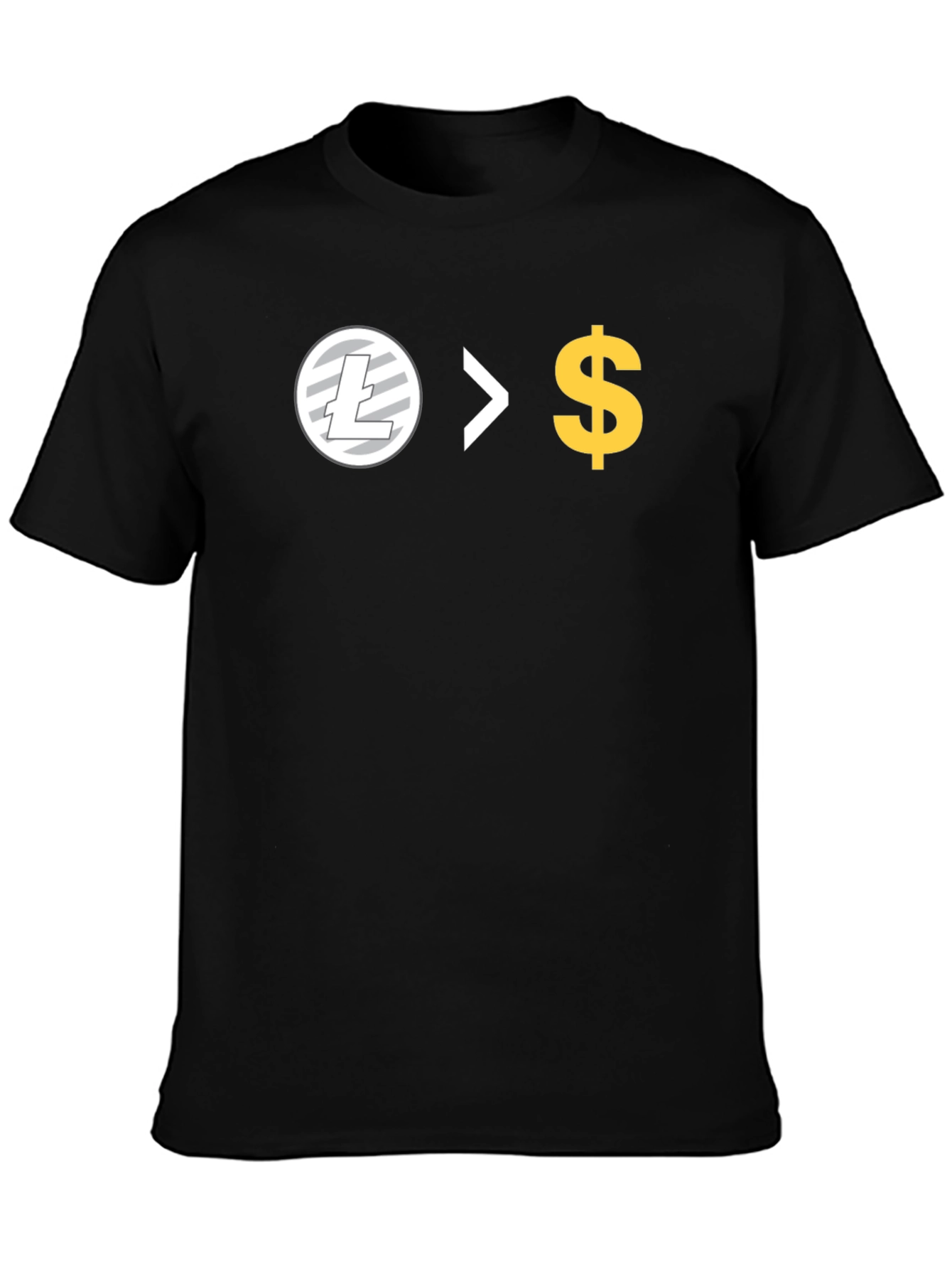 Litecoin > Dollar Black T-Shirt