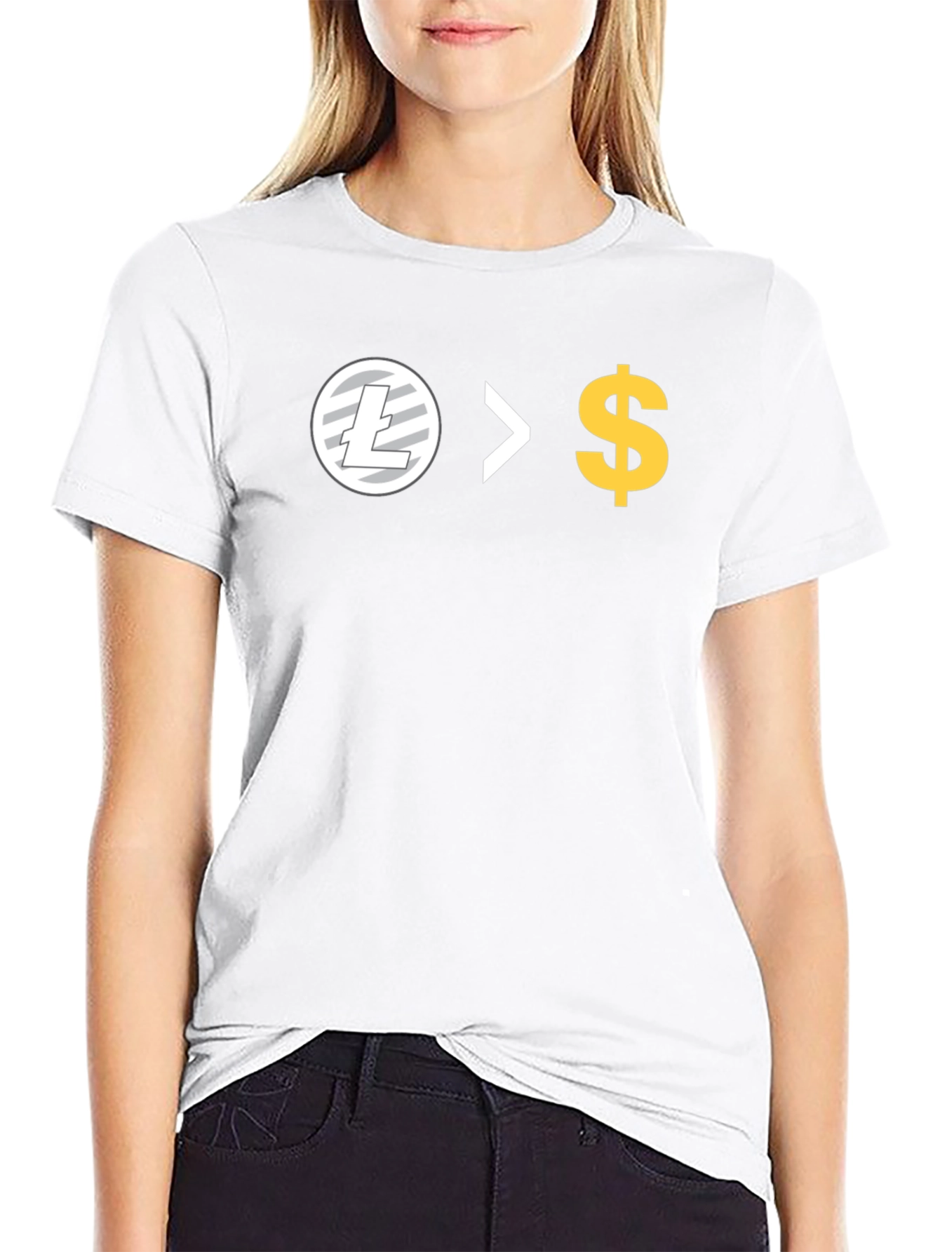 Litecoin > Dollar Black T-Shirt
