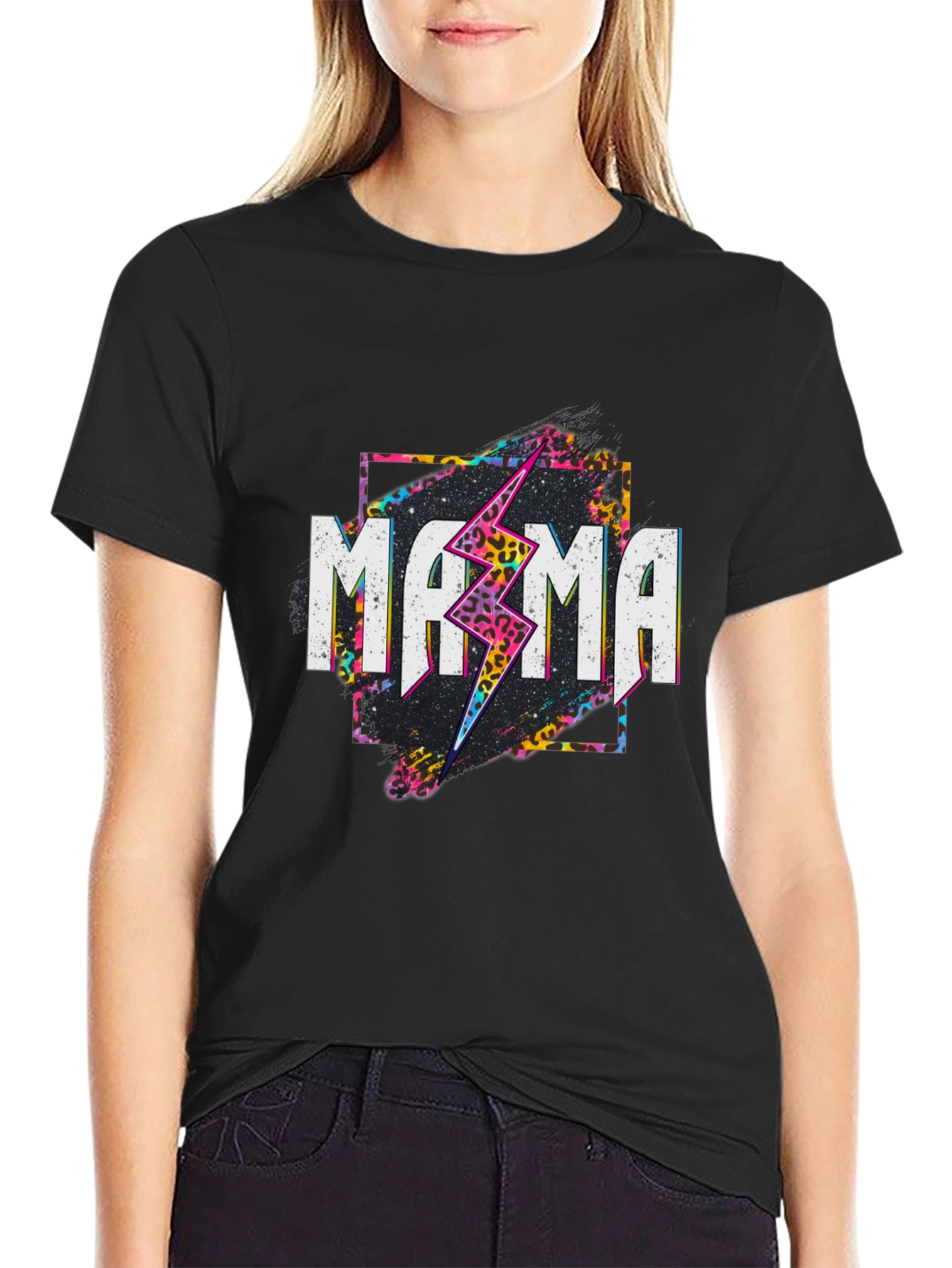 Retro Mama Graphic Tee - Rocker Style