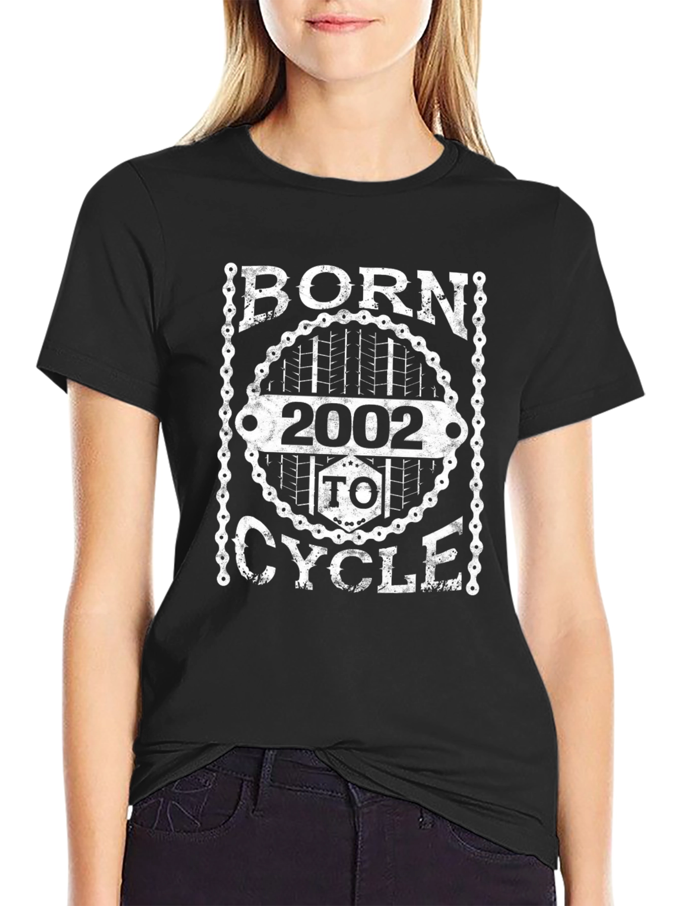 Born 2002 To Cycle T-Shirt | Unisex Tee
