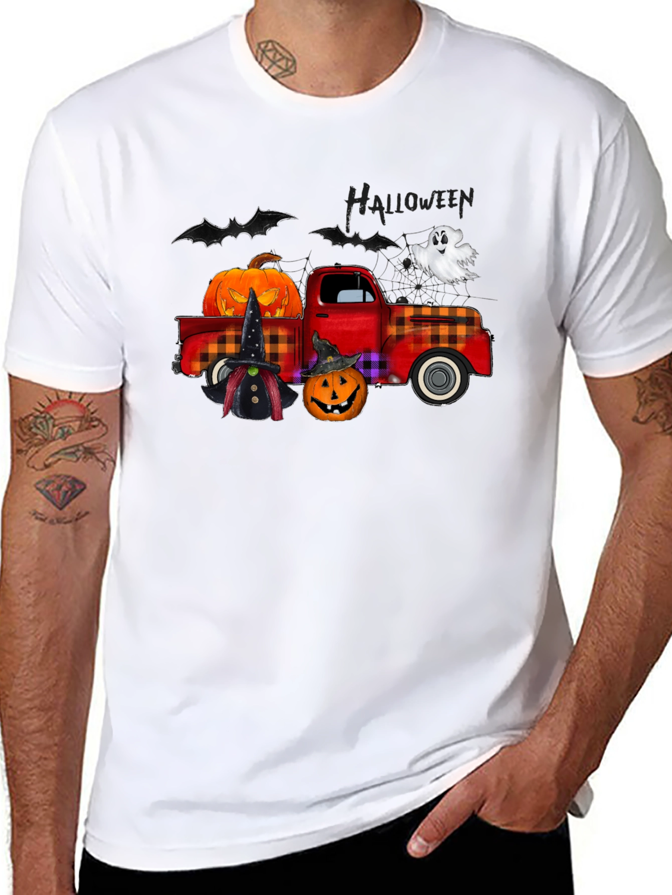 Halloween Truck Graphic T-Shirt