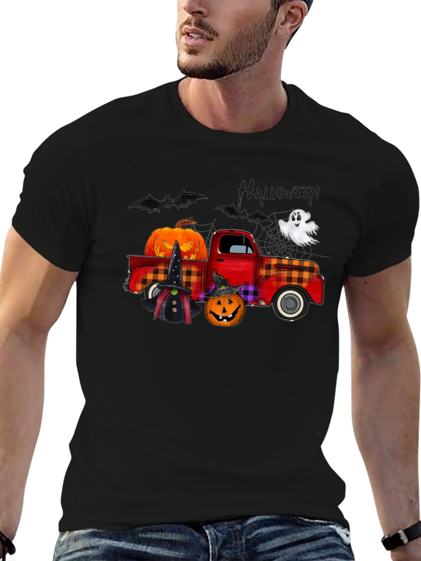 Halloween Truck Graphic T-Shirt