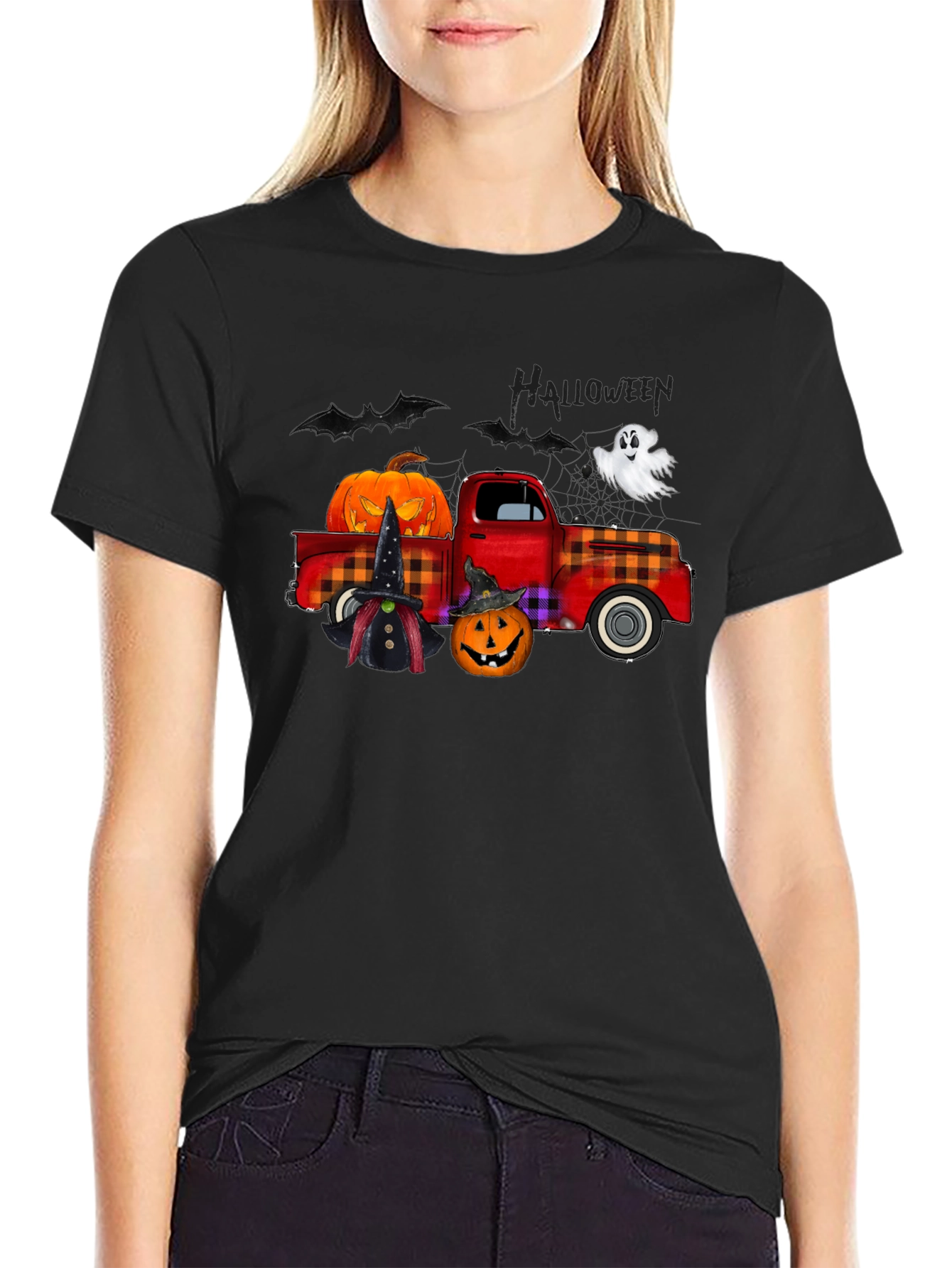 Halloween Truck Graphic T-Shirt