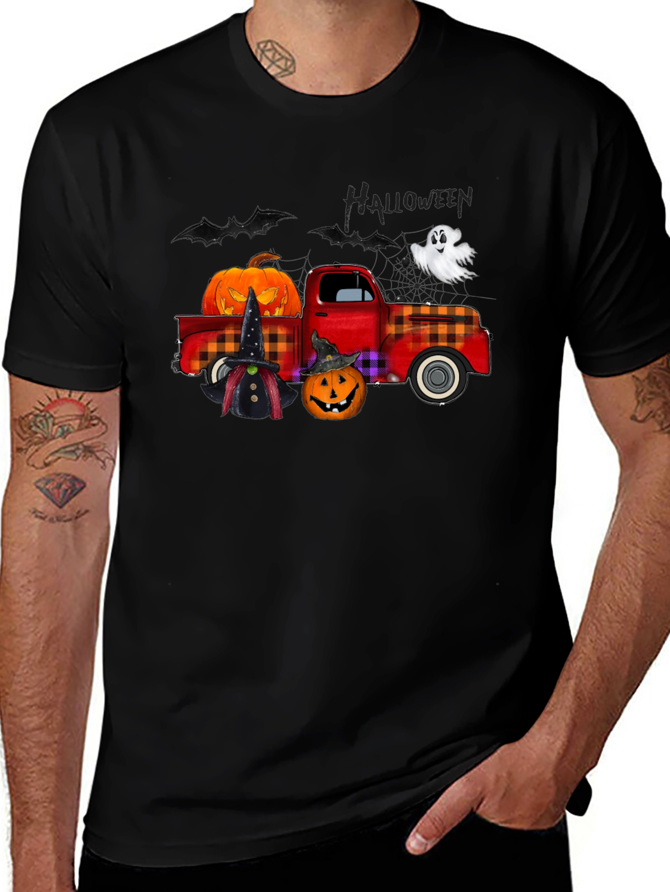 Halloween Truck Graphic T-Shirt
