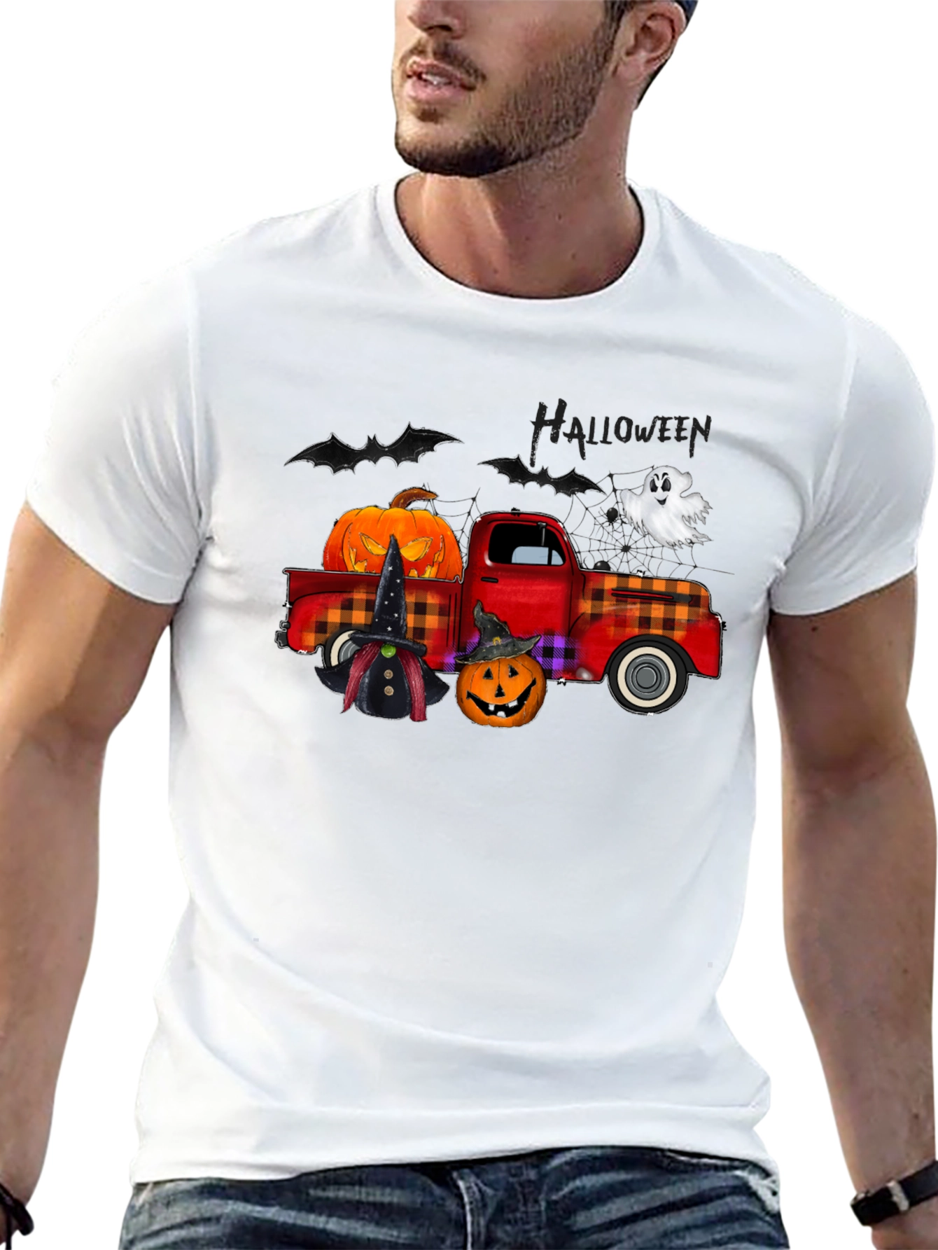 Halloween Truck Graphic T-Shirt