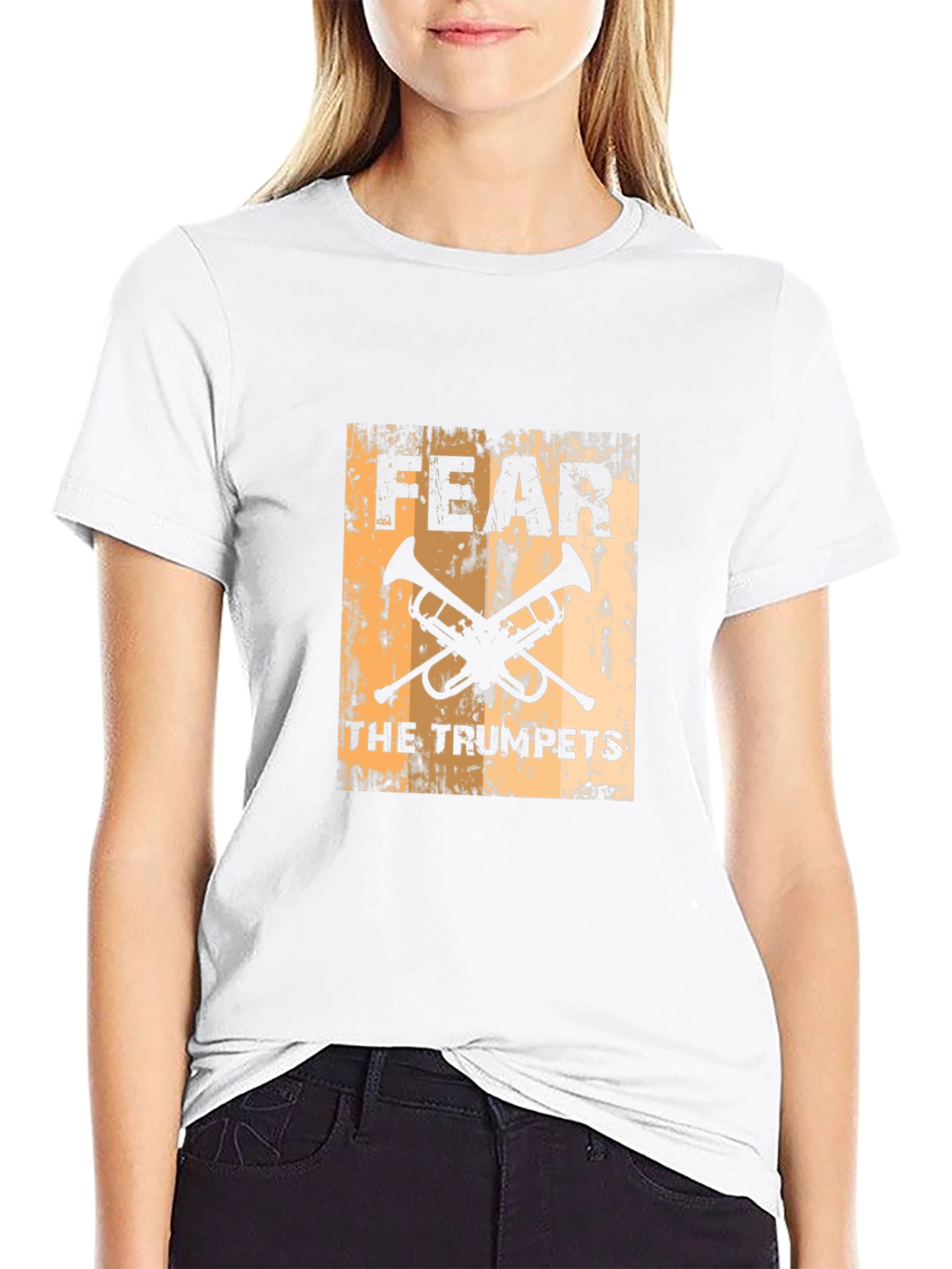 Fear the Trumpets Black Graphic Tee