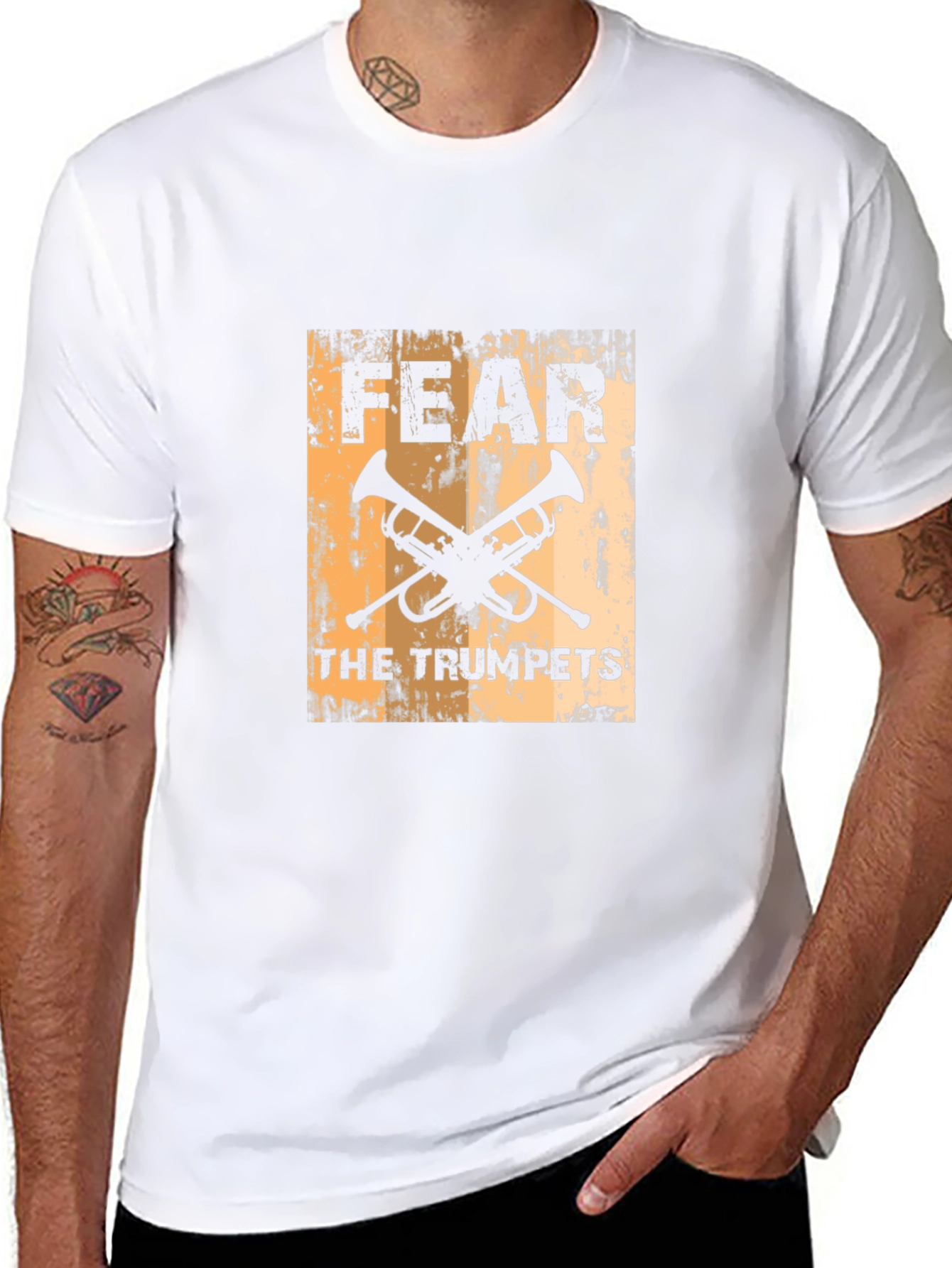 Fear the Trumpets Black Graphic Tee
