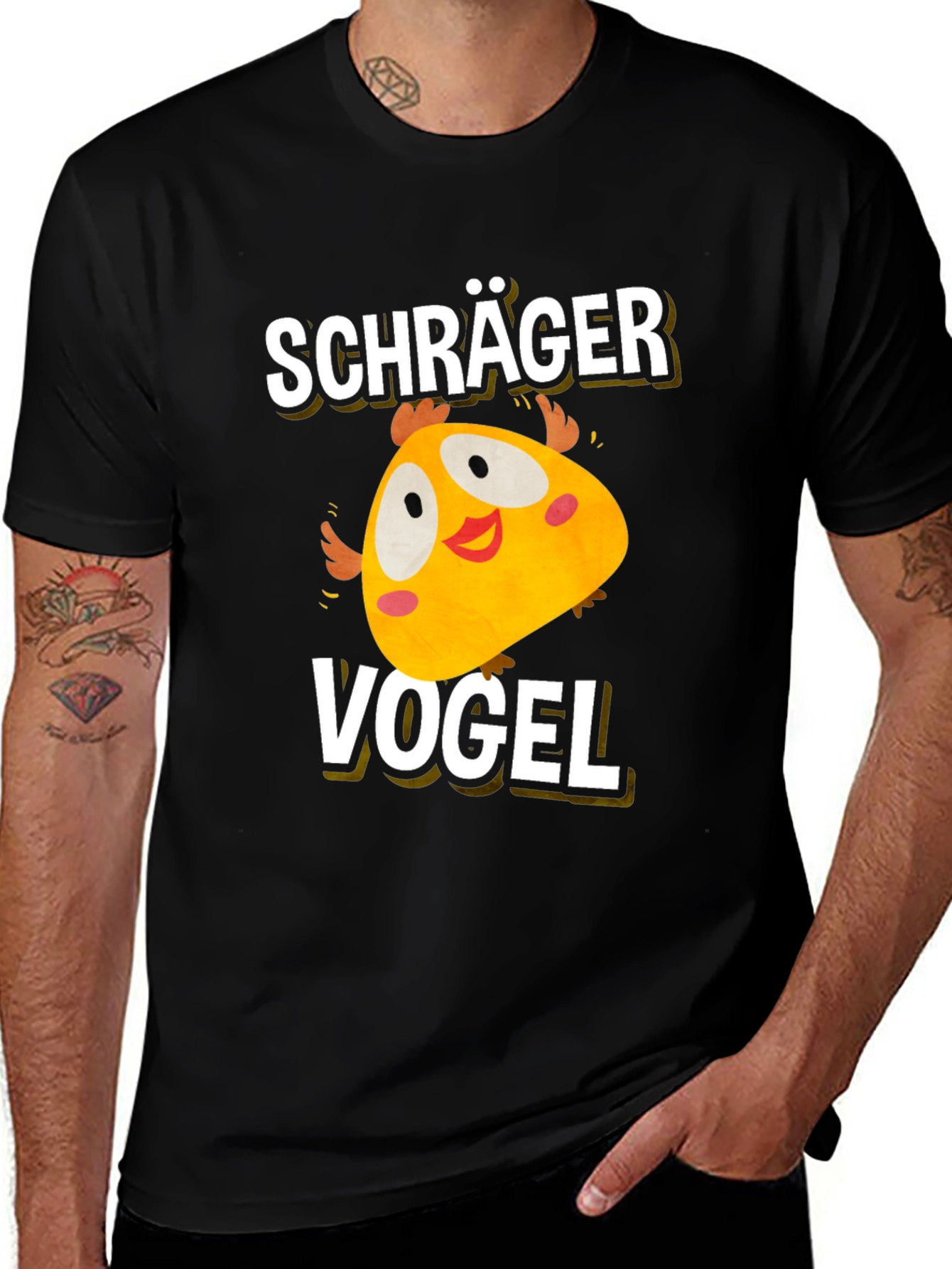 Schräger Vogel Funny Bird Graphic Tee