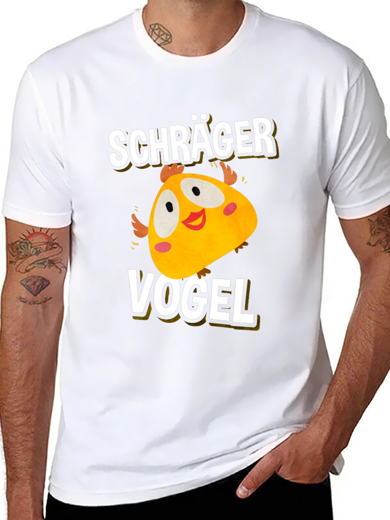 Schräger Vogel Funny Bird Graphic Tee