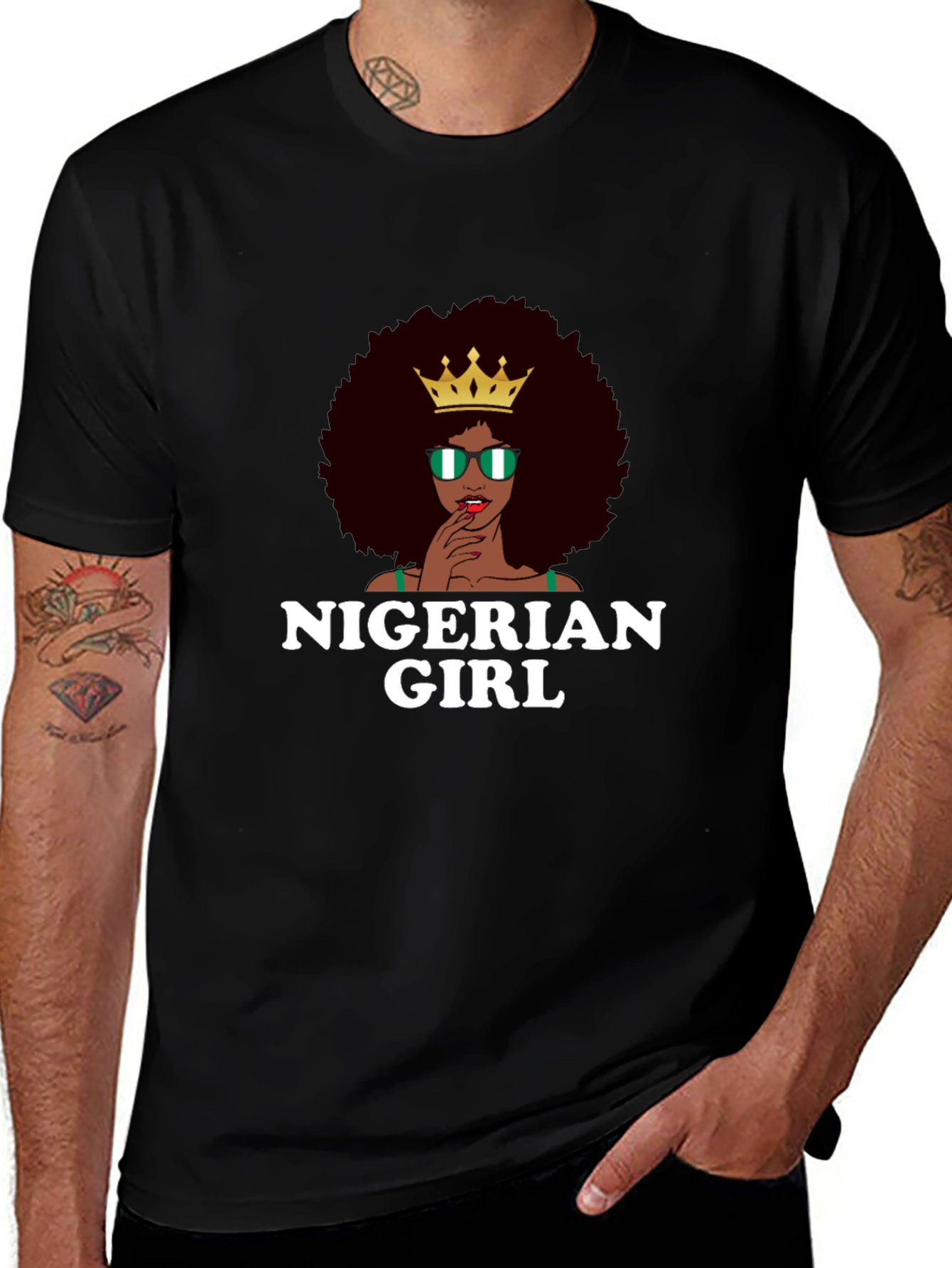 Nigerian Girl T-Shirt - Afro Queen Tee