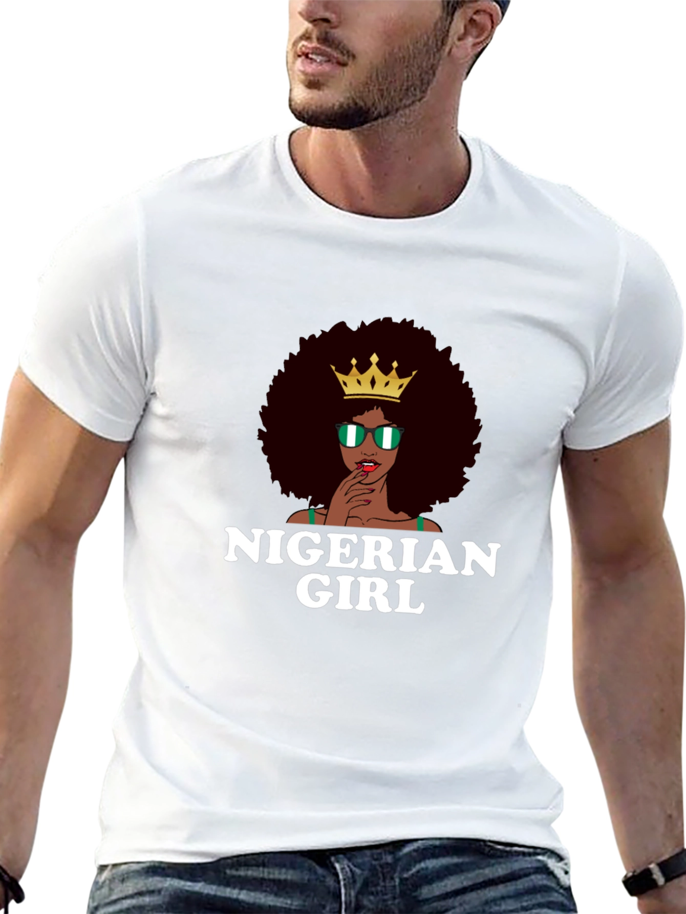 Nigerian Girl T-Shirt - Afro Queen Tee