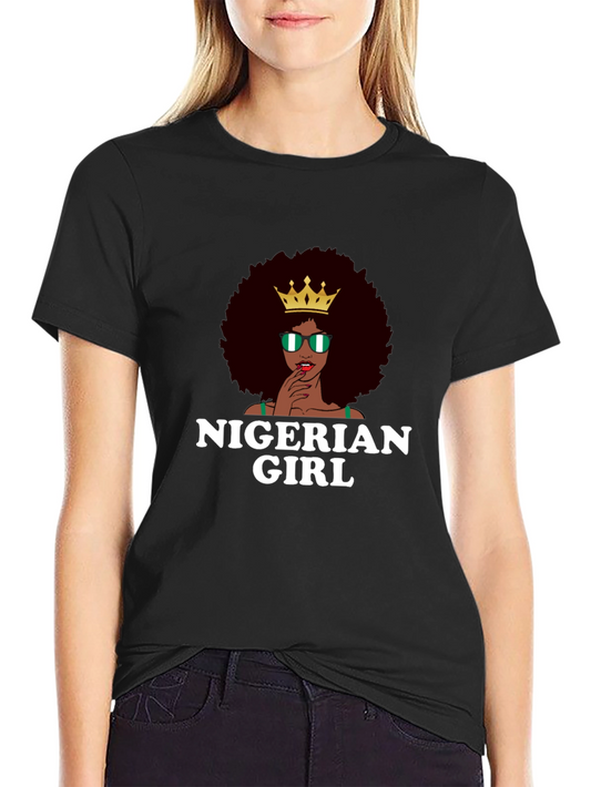 Nigerian Girl T-Shirt - Afro Queen Tee