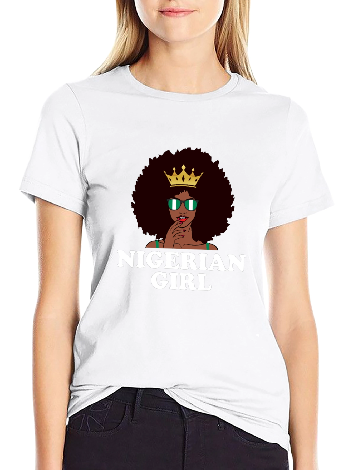 Nigerian Girl T-Shirt - Afro Queen Tee